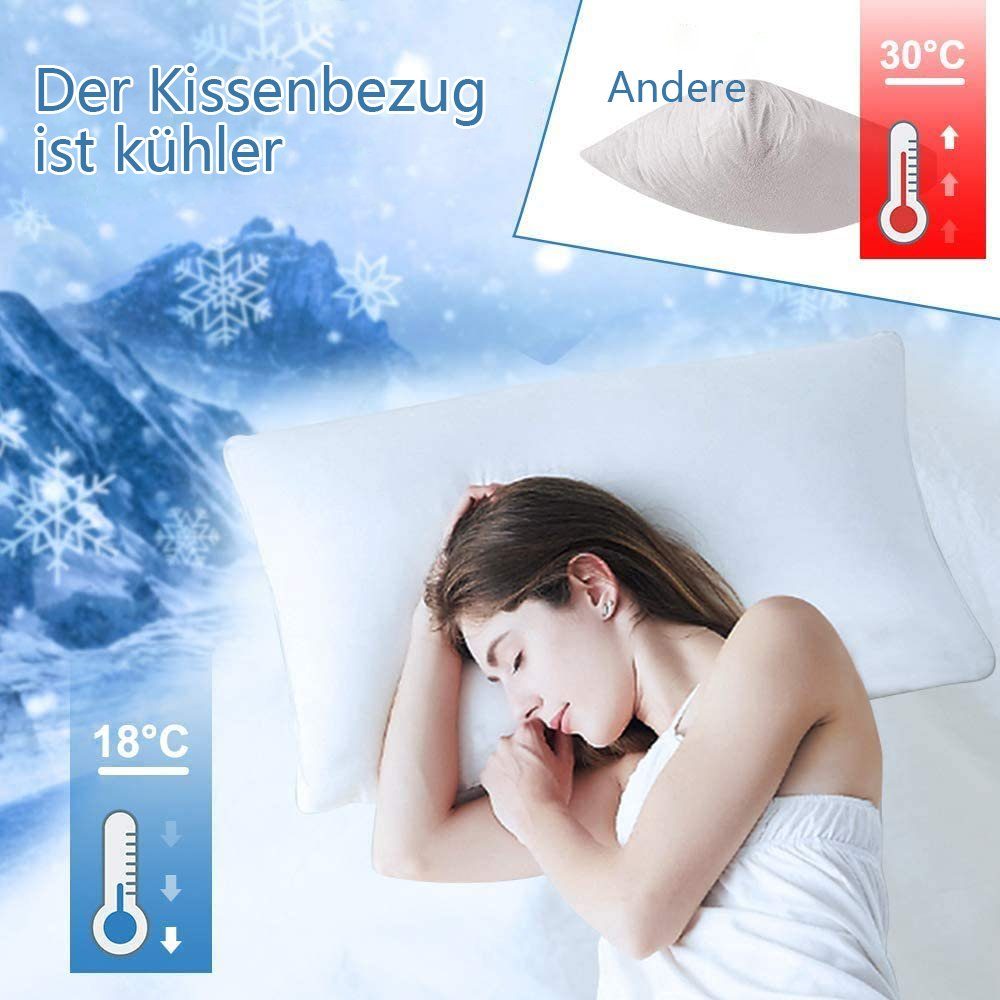 Luxear Kissenbezug 50x80cm Atmungsaktiver (Nylon+100% Baumwolle)Kopfkissenb günstig online kaufen