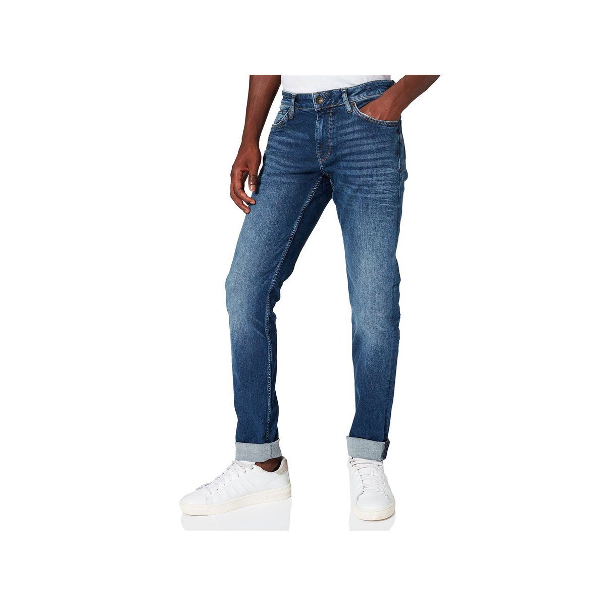 Garcia 5-Pocket-Jeans blau (1-tlg)