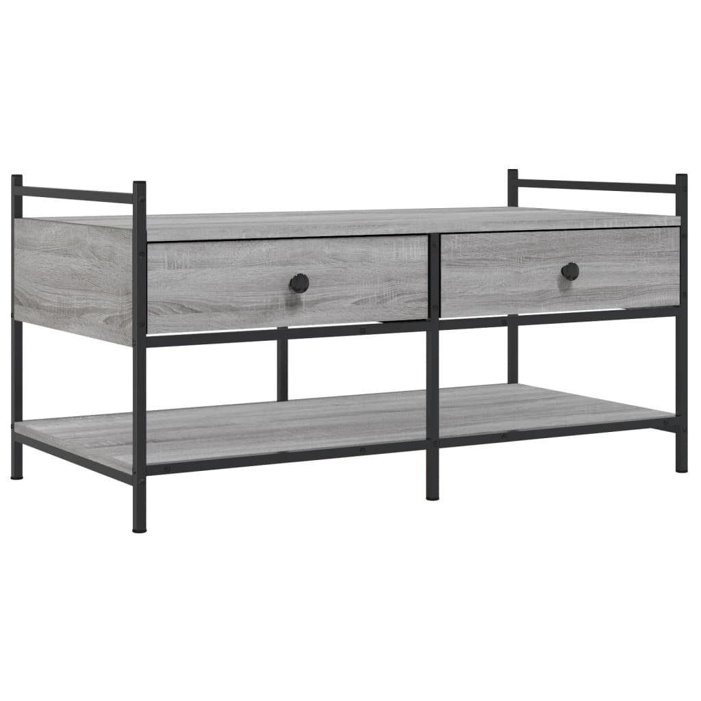 Couchtisch Couchtisch Grau Sonoma 99x50x50 cm Holzwerkstoff