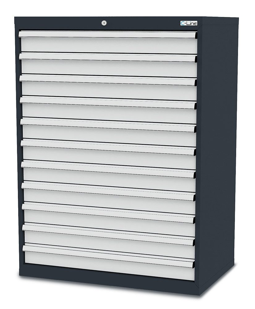 Simplaflex Werkzeugschrank Simplaflex Schubladenschrank, 11 Schubladen, BxTxH 900x575x1220 mm