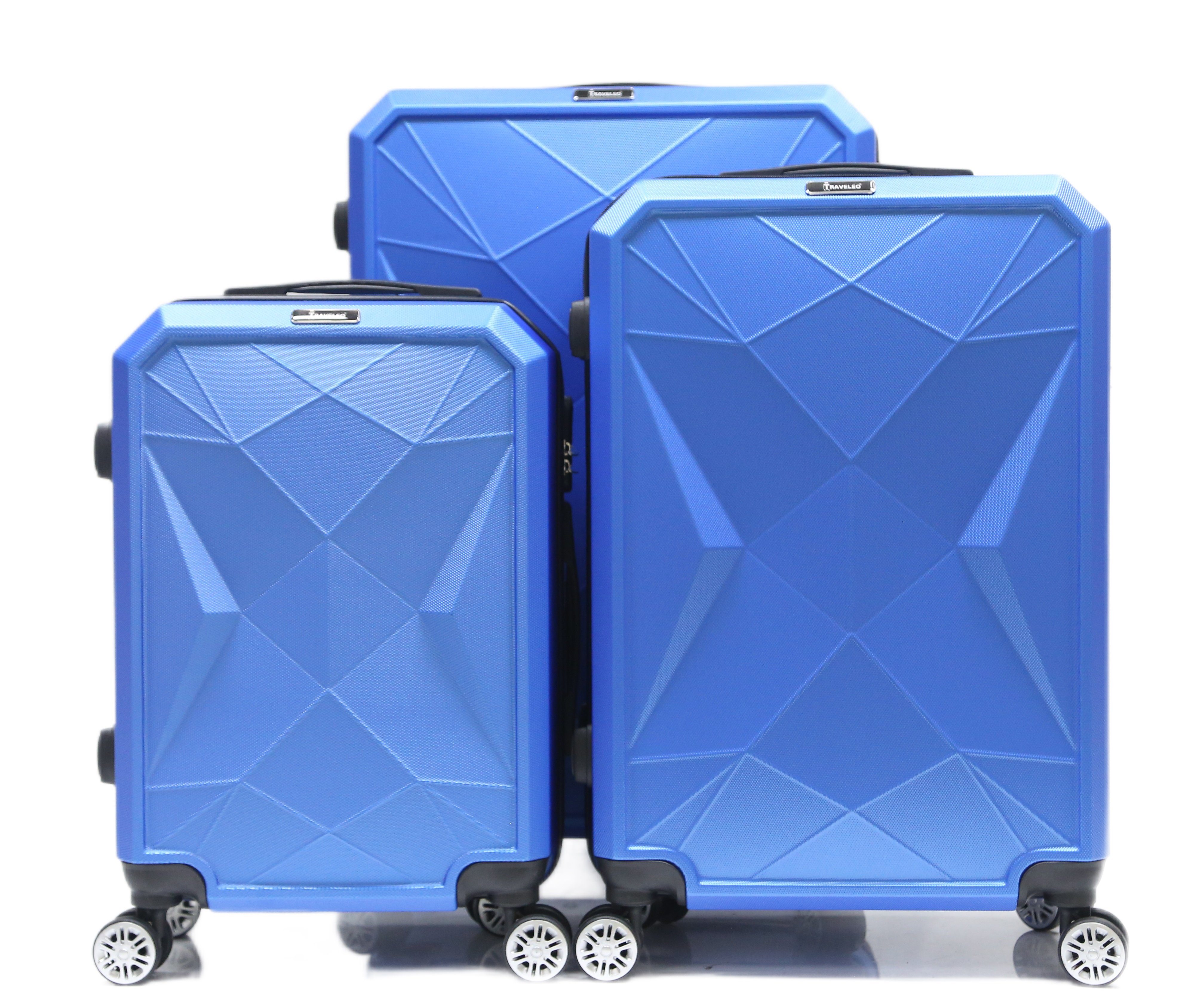 Blau Gepäck Kofferset Hartschale Reisekoffer Koffer tlg 3 Reisetasche Handgepäck Cheffinger