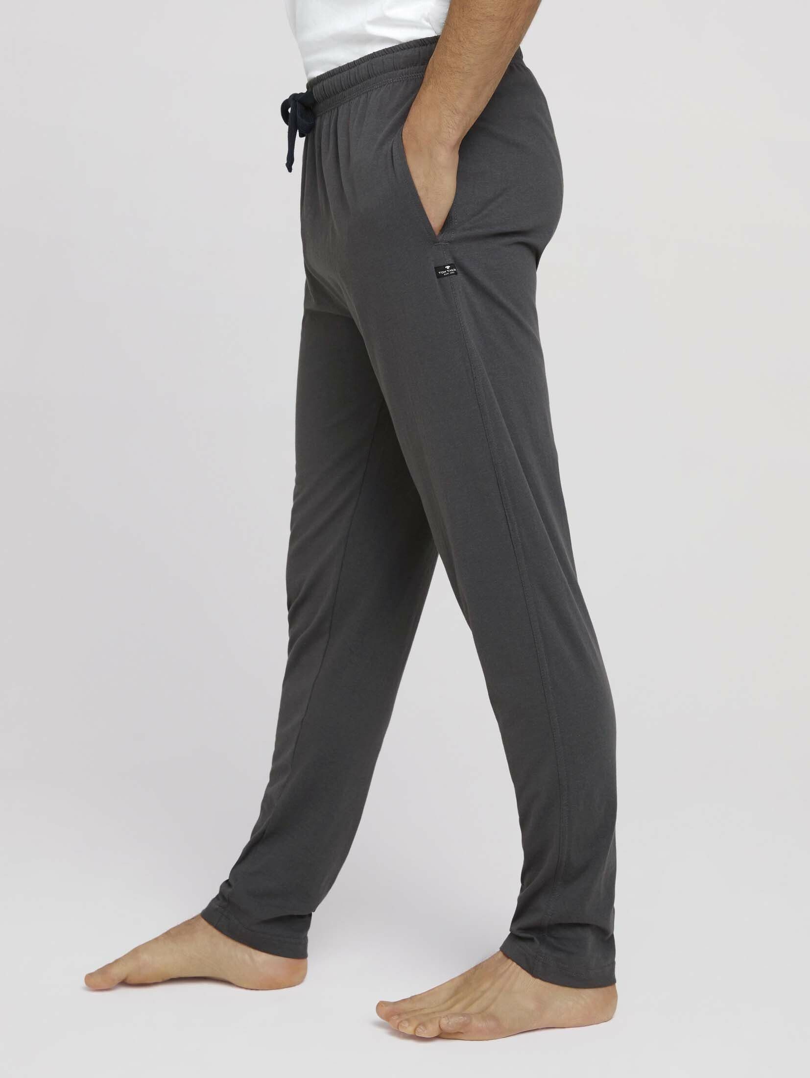 TAILOR grey-dark-solid Pyjama TOM Schlafhose Hose