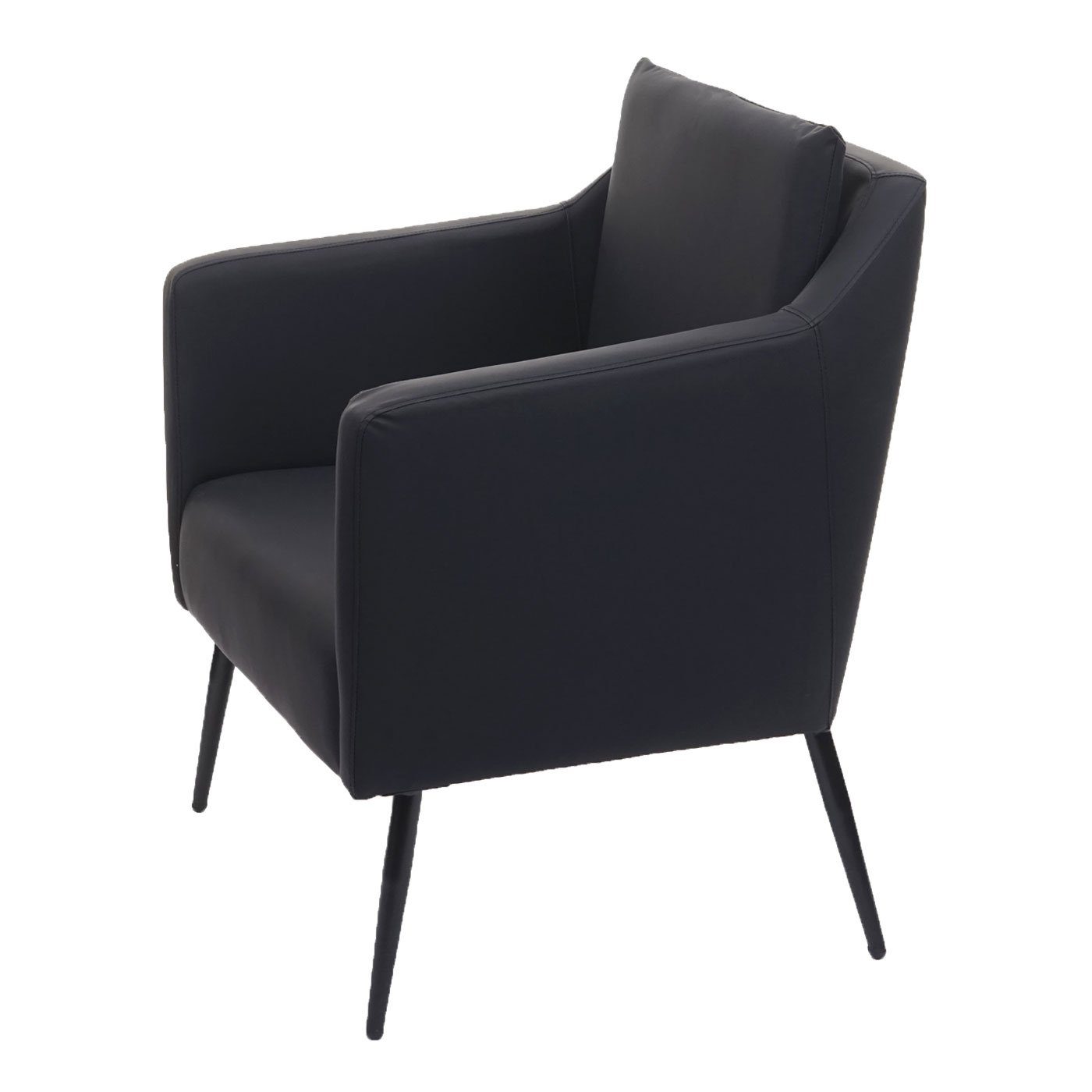 MCW Loungesessel MCW-H93a, Mit Fußbodenschoner, Lounge-Stil, Rückenkissen mit Reißverschluss