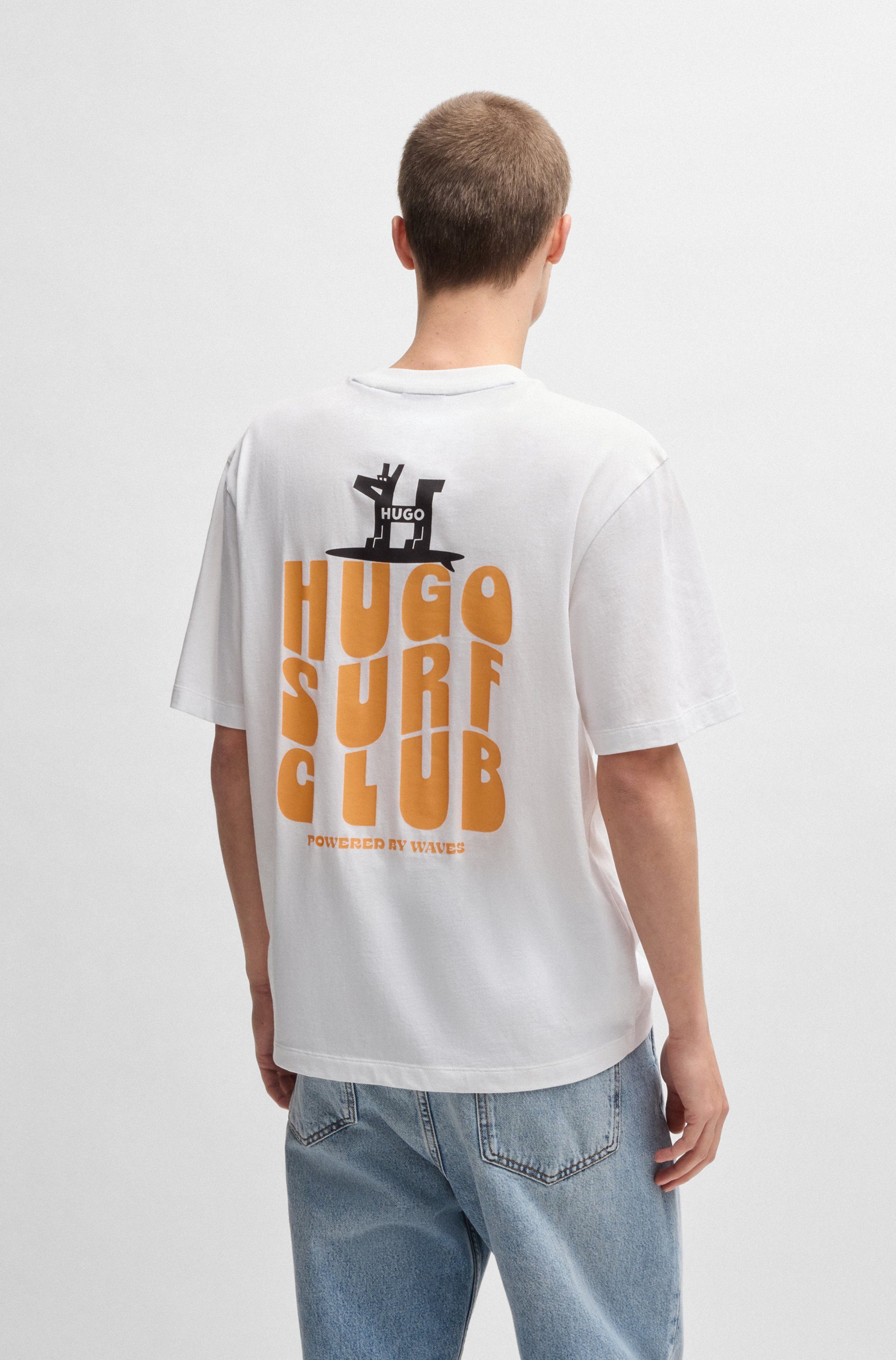 HUGO Blue T-Shirt Nodiwop mit großem günstig online kaufen