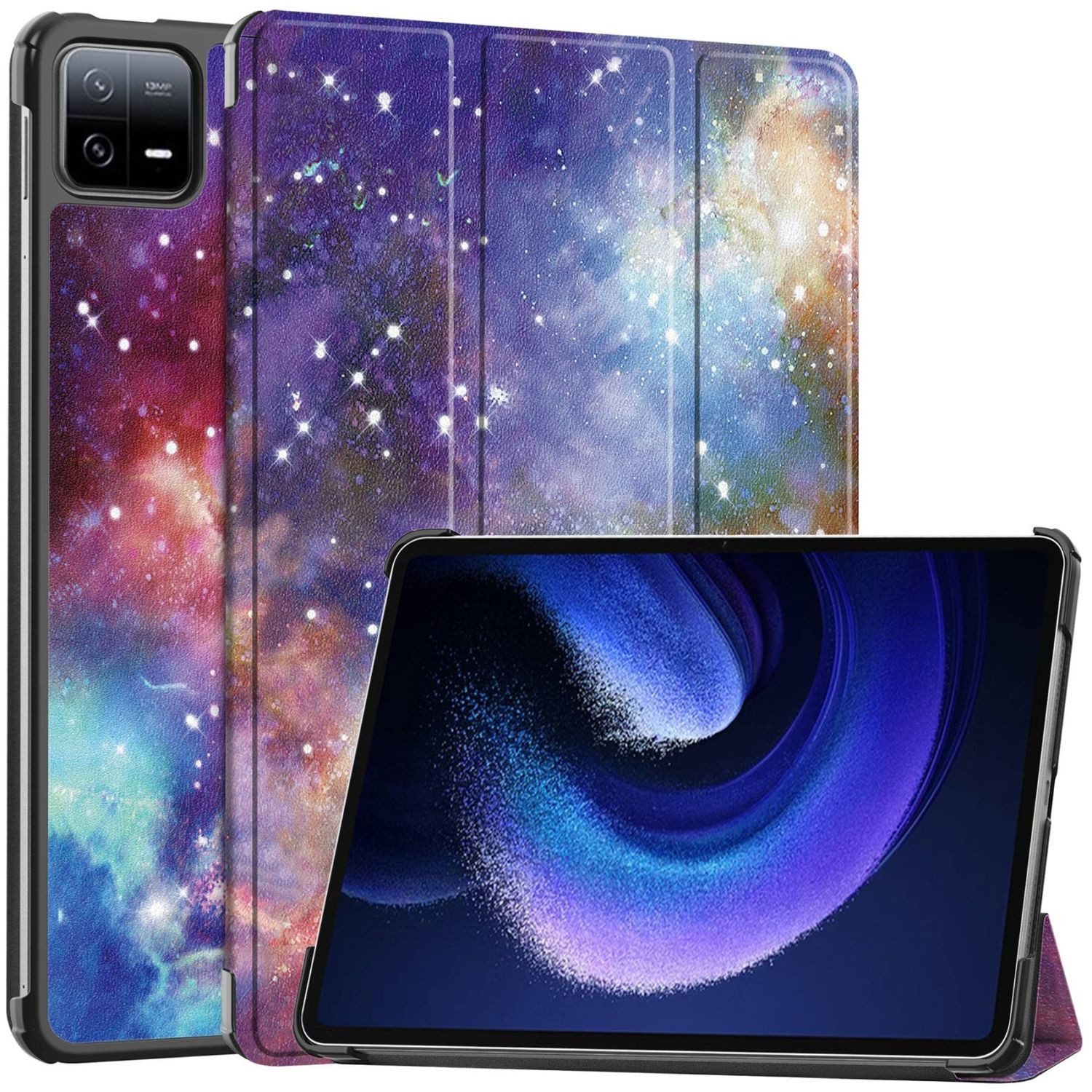 Wigento Tablet-Hülle Für Xiaomi Pad 6 / 6 Pro 11 3folt Wake UP Smart Cover Motiv Tasche
