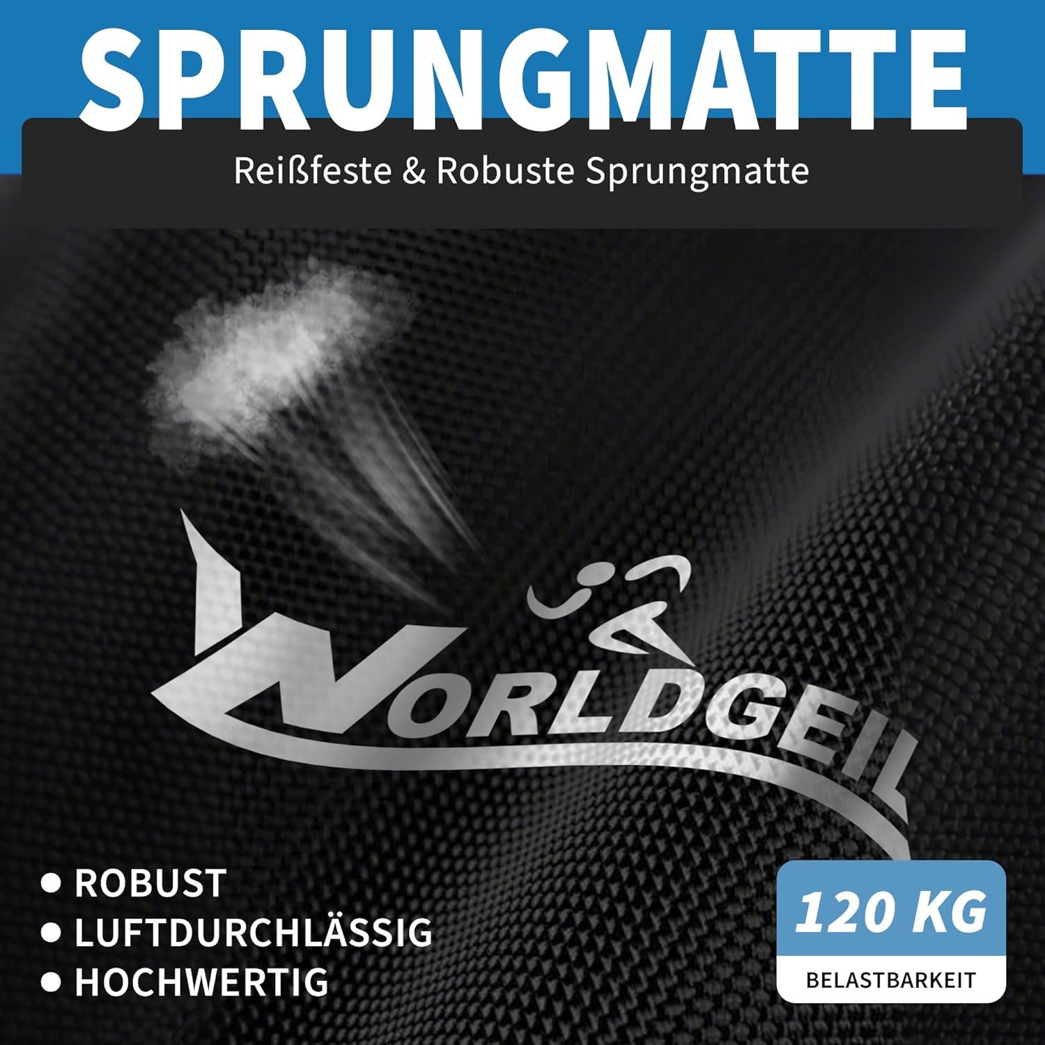 Nettlife Fitnesstrampolin Klappbar Mini Trampolin Höhenverstellbarem Griff Tragkraft 150 kg, Ø 86.5 cm, Indoor Trampolin für Erwachsene & Kinder Sportgeräte für Zuhause