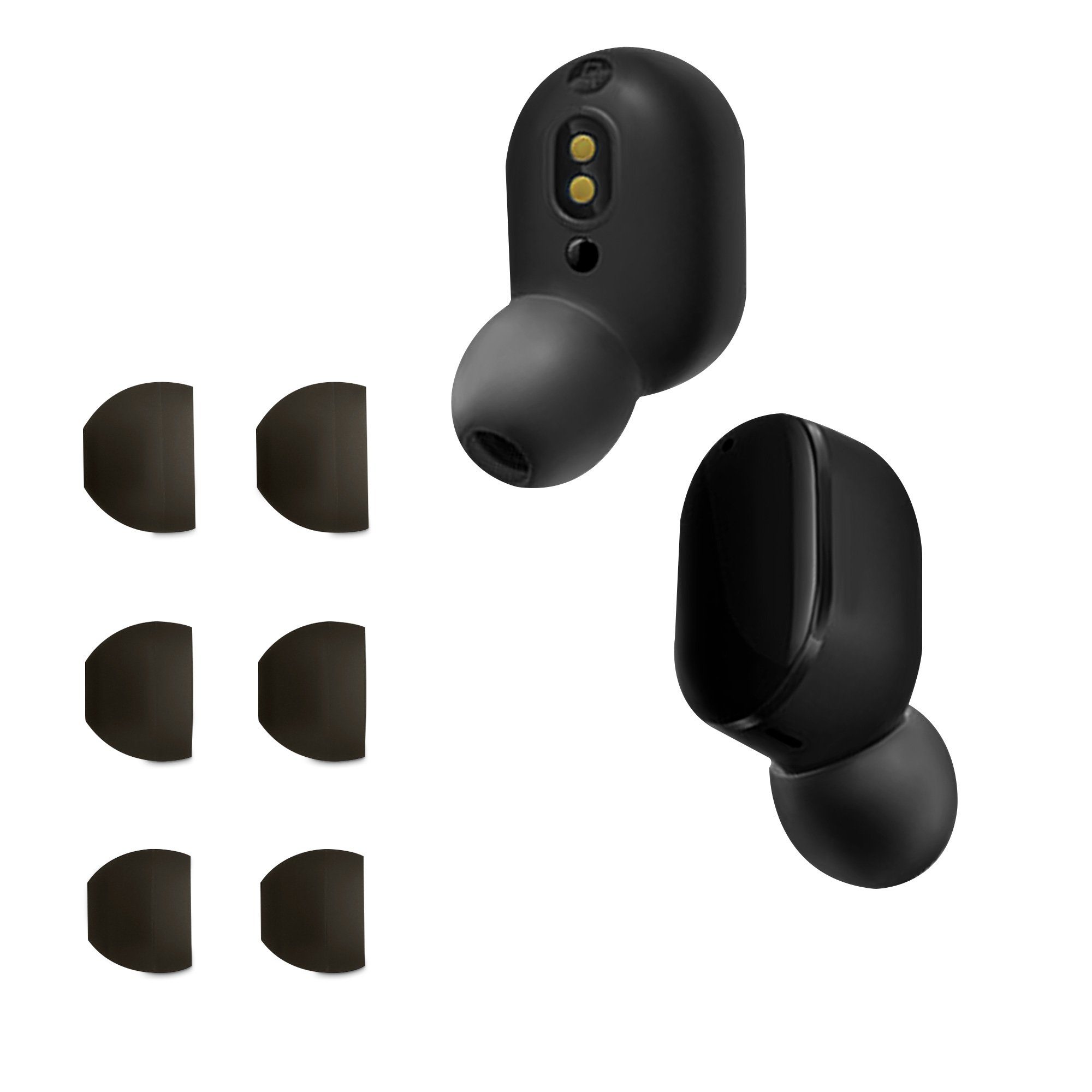 kwmobile 6x für Redmi Silikon 1 Polster Ohrpolster Größen Ohrstöpsel - Kopfhörer) Xiaomi AirDots / In-Ear (3 2 / 3