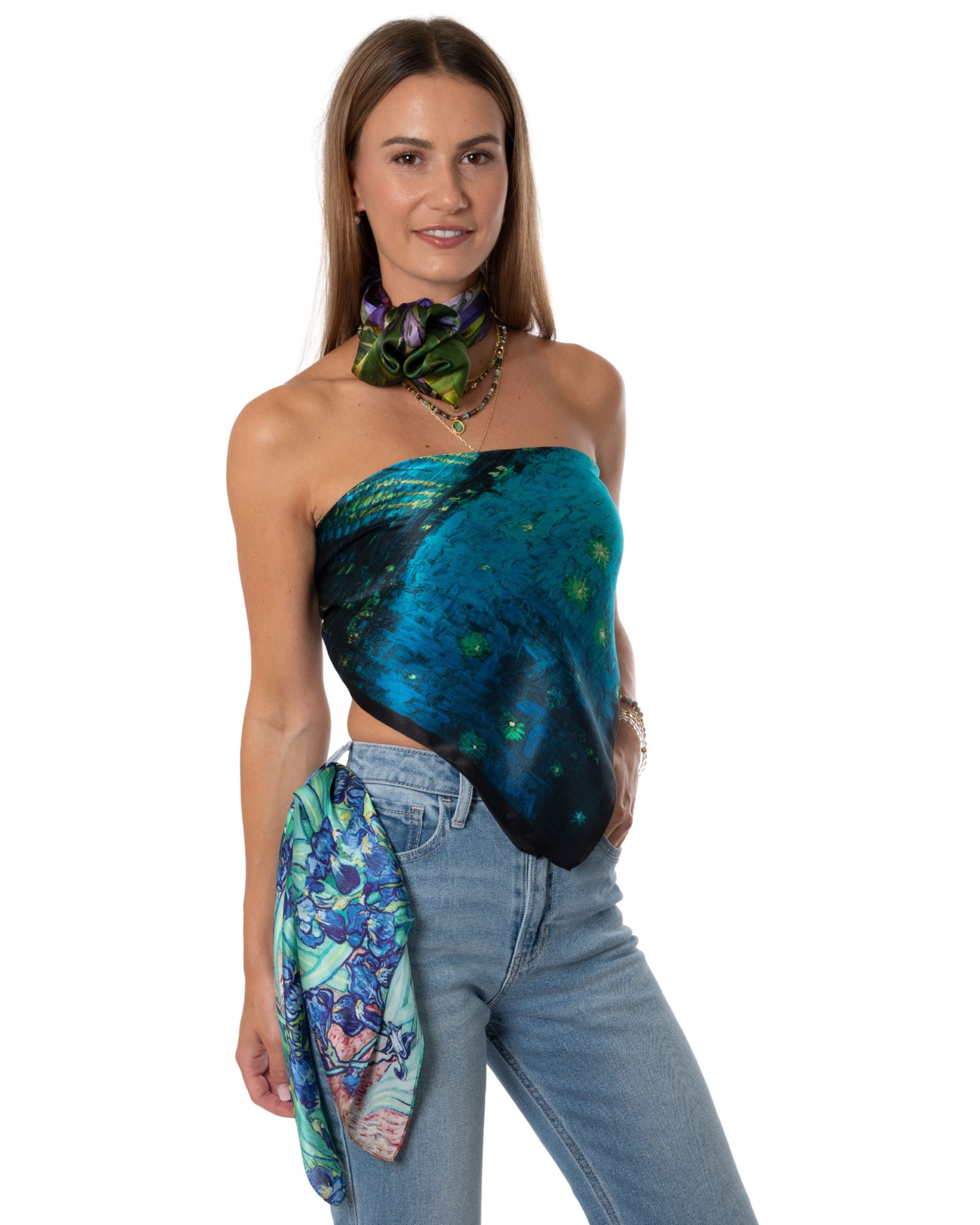 MayTree Seidentuch quadratisch Vincent 70x70, Starry, Starry Night, (Stück) günstig online kaufen