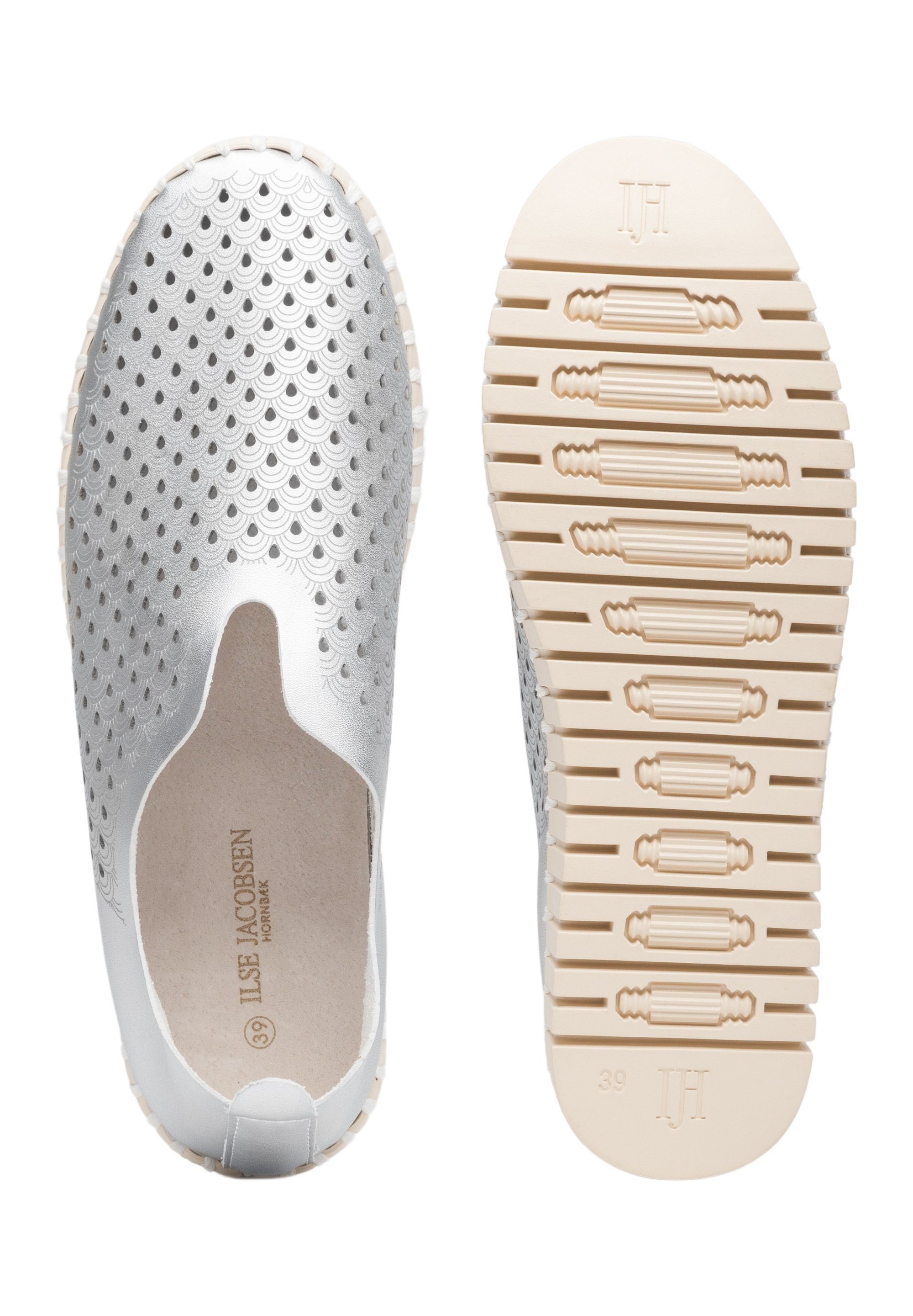 Ilse Jacobsen TULIP3576 Slipper Plateausohle, atmungsaktive Mikrofaser, hoher Tragekomfort