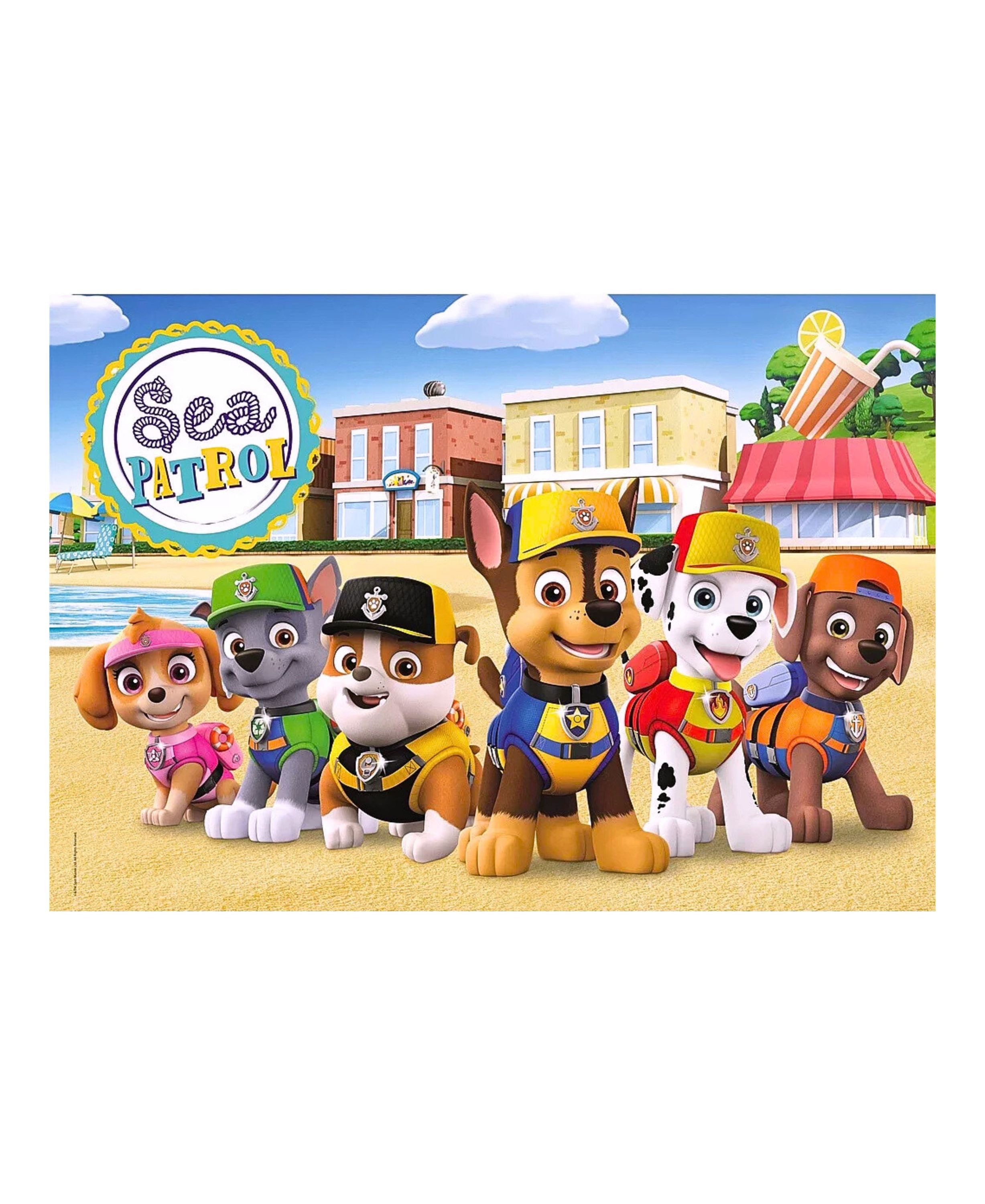 PAW PATROL Puzzle ONE TEAM & SEA PATROL, 20 Puzzleteile, 2x20 tlg. Kinderpuzzle ab 3 Jahre