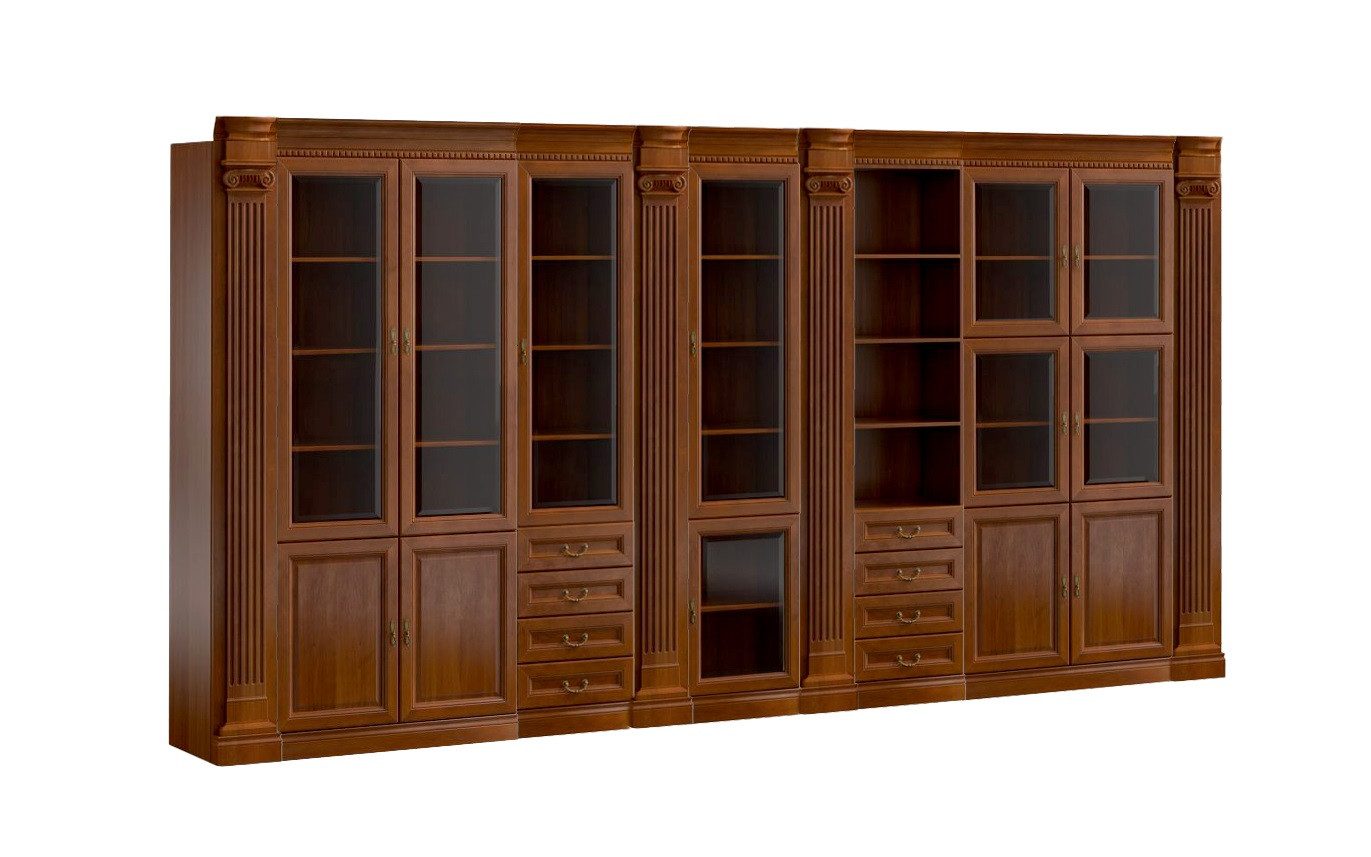 JVmoebel Aktenschrank Brauner Büroschrank aus Massivholz mit elegantem Design (Büroschrank) Made in Europa