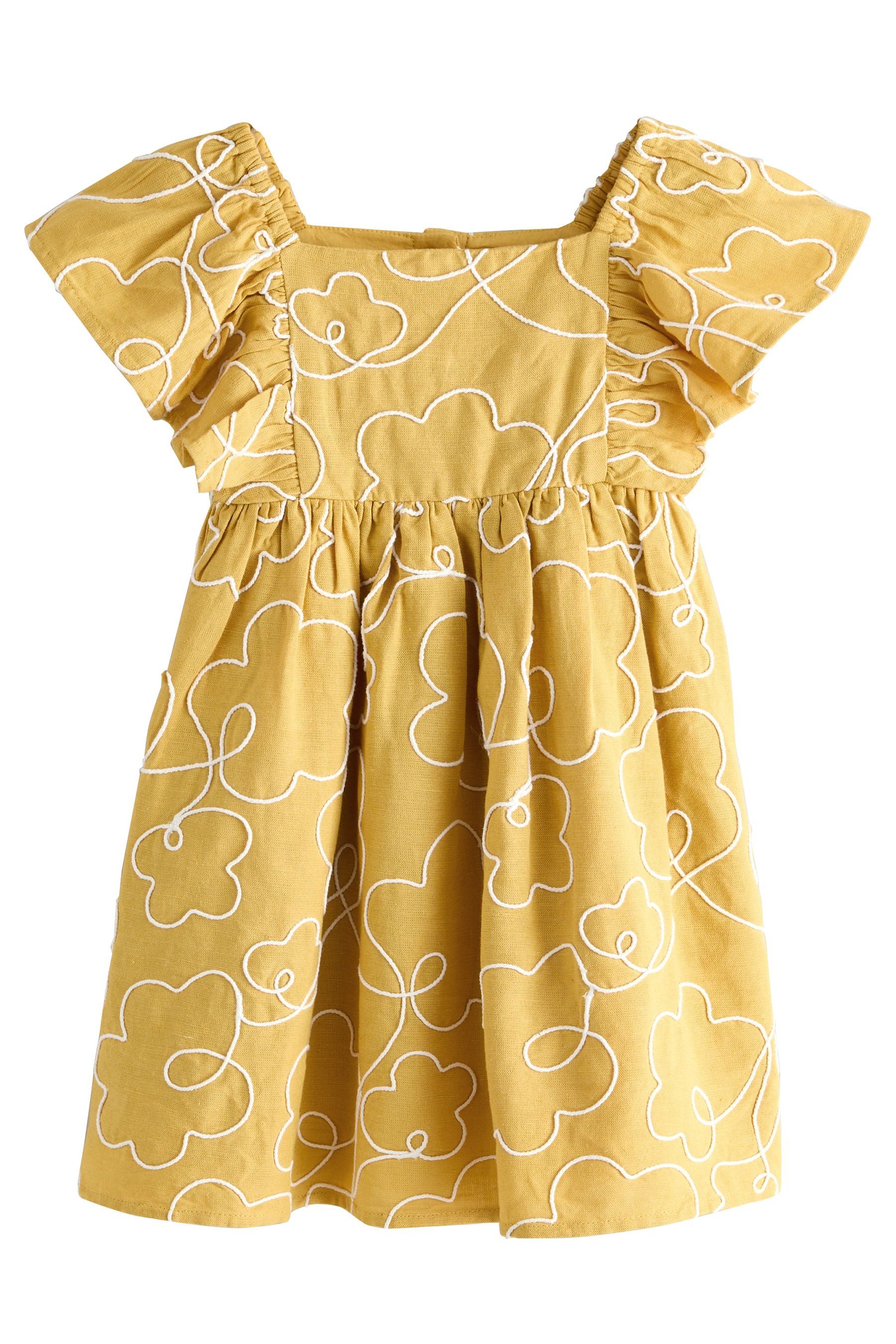 Blusenkleid Kleid mit Engelsärmeln