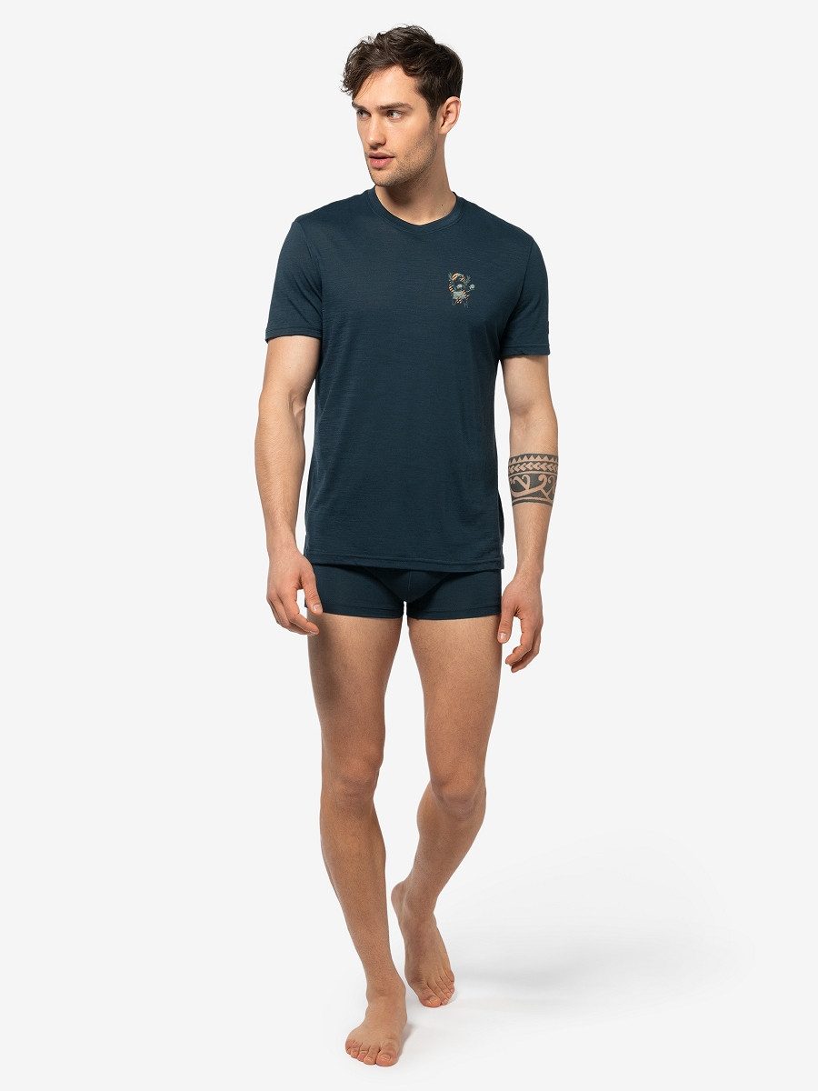 SUPER.NATURAL T-Shirt für Herren, Merino BOXER TEE sportlich, atmungsaktiv