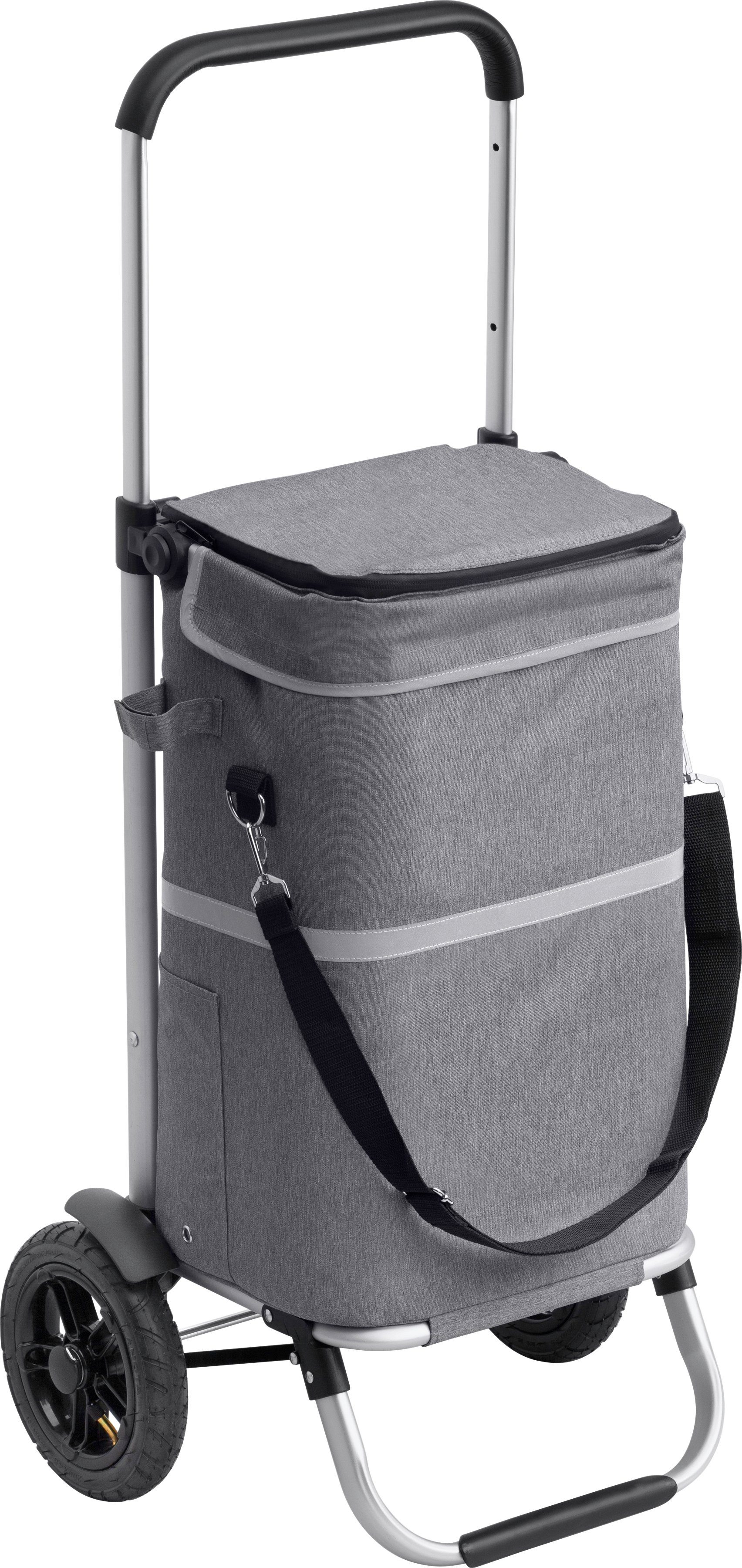 COSTWAY Einkaufstrolley, 40 l, 3in1 Kühltasche, mit Rollen