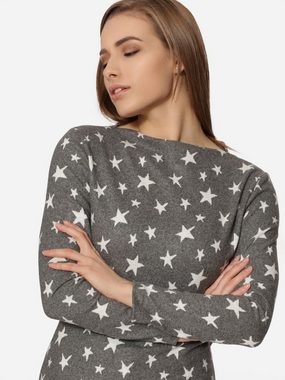 Merry Style Longpullover Damen Sweatshirt Bluse langarm aus Viskose MS10-340