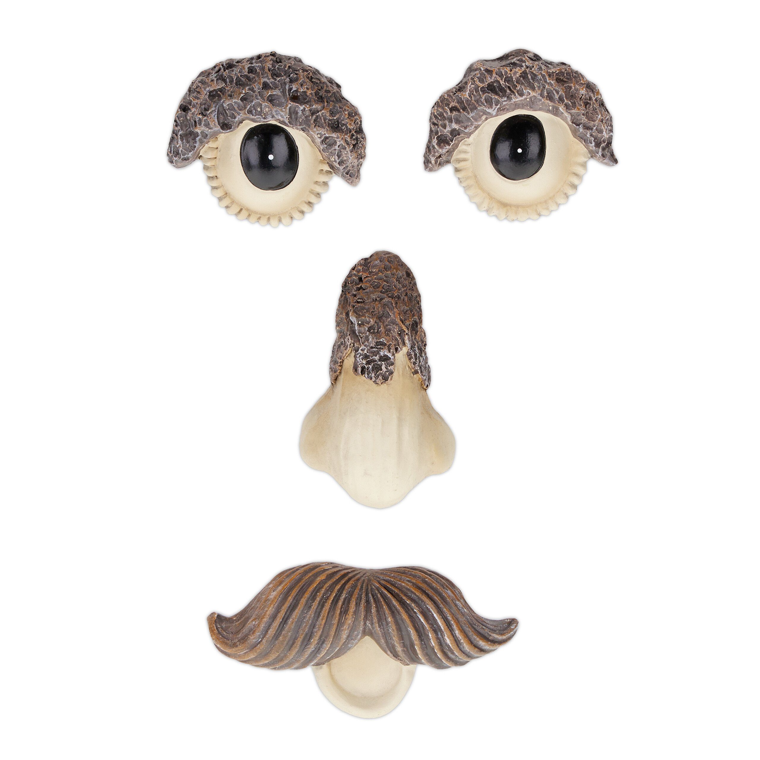 relaxdays Gartenfigur Baumgesicht 4-teilig günstig online kaufen