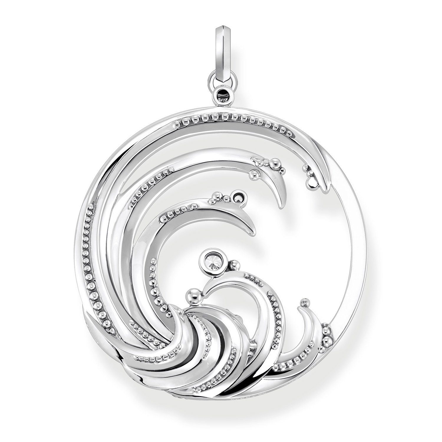 THOMAS SABO Runder Anhänger Silber Well...