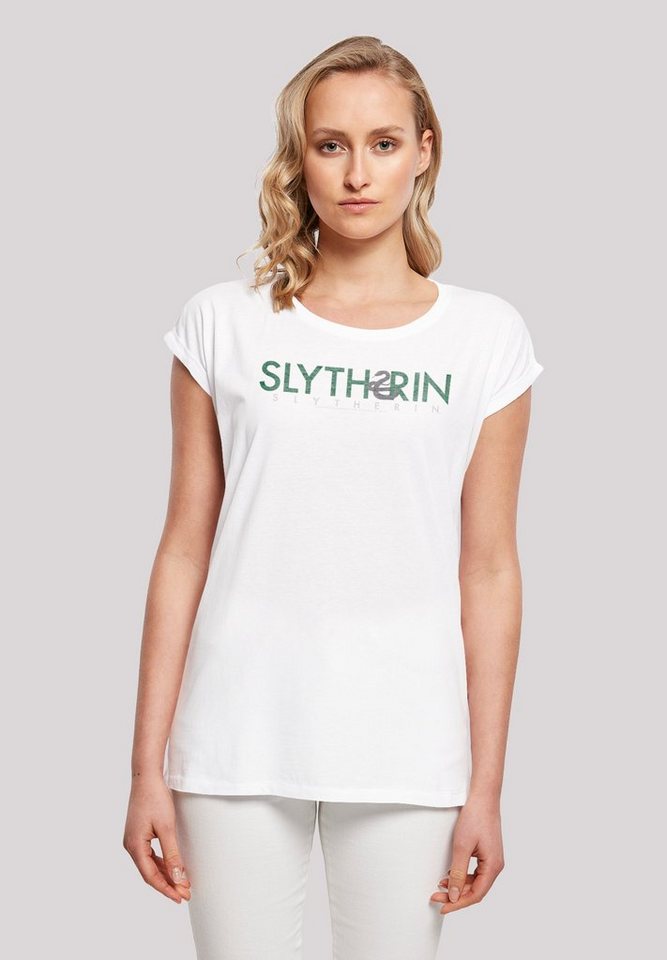 F4NT4STIC T-Shirt Harry Potter Slytherin Text Print