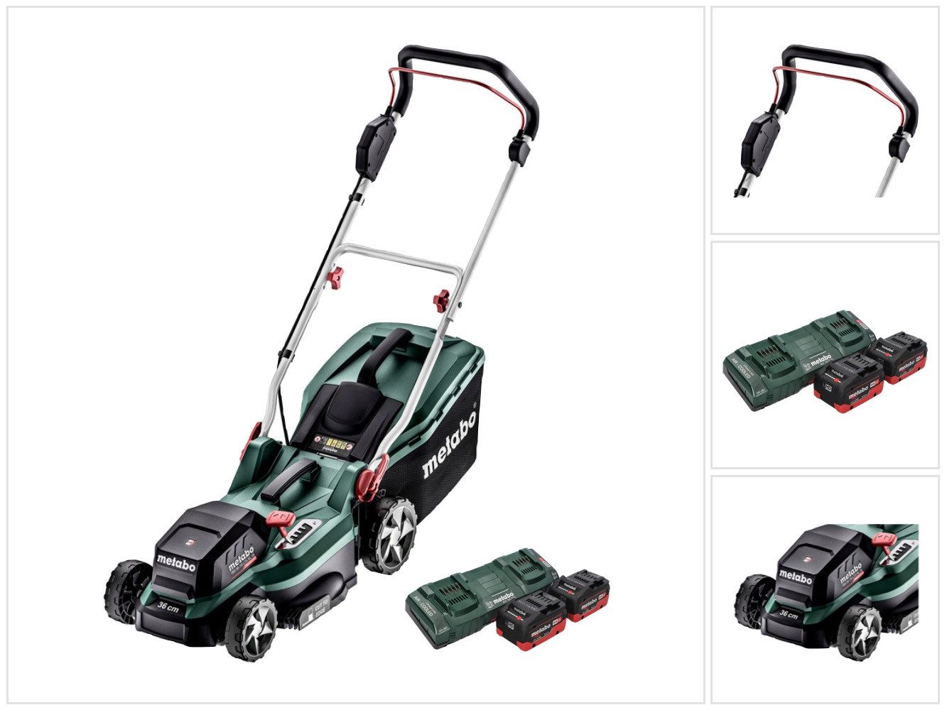 metabo Akkurasenmäher RM 36-18 LTX BL 36 Akku Rasenmäher 36 V (2x 18 V) LTX Brushless