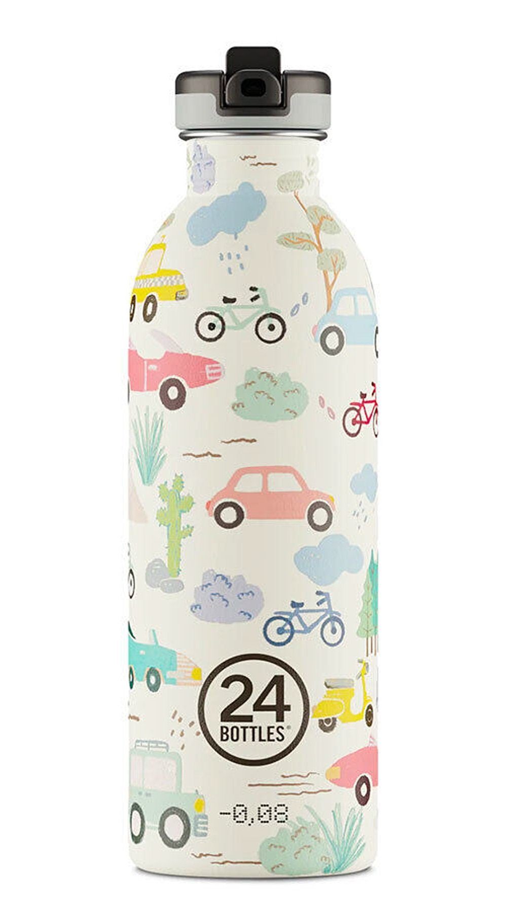 24 Bottles Trinkflasche Edelstahl Trinkflasche Urban Adventure Friends 0,5 l, Einhandöffnung, spülmaschinengeeignet