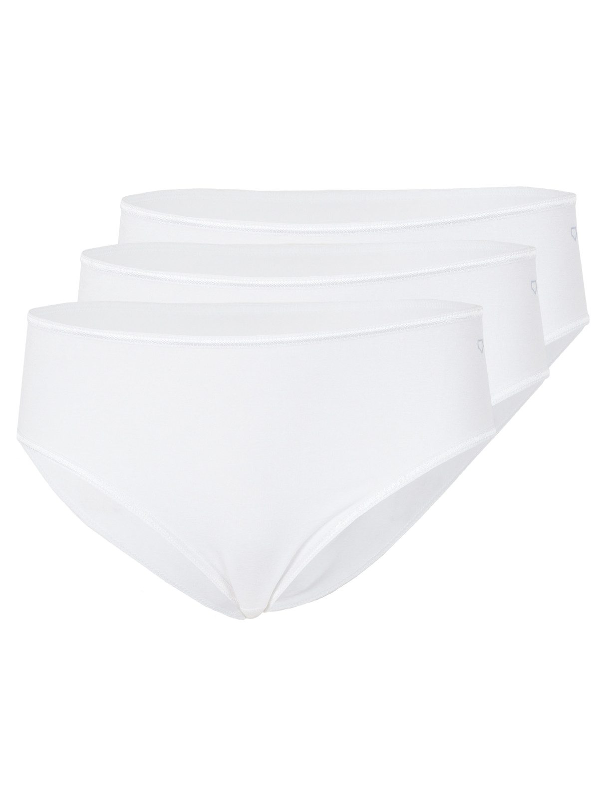 Schöller Hüftslip 3er Pack Damen Hüftslip Viskose (Packung, 3-St) Zwickel