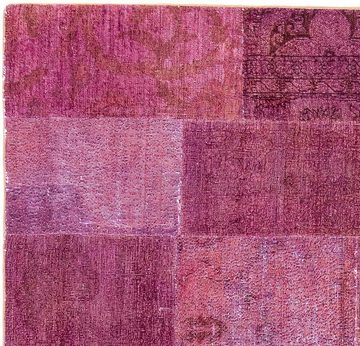 Teppich Patchwork - 264 x 182 cm - mehrfarbig, morgenland, rechteckig, Höhe: 7 mm, Wohnzimmer, Handgeknüpft, Einzelstück mit Zertifikat