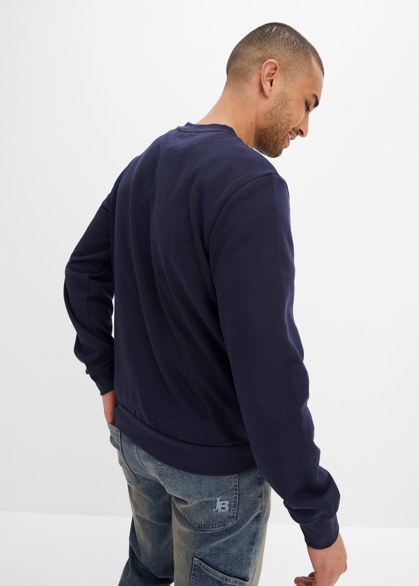 bonprix Sweatshirt Regular Fit, mit Rundhalsausschnitt, weich angeraute Innenseite