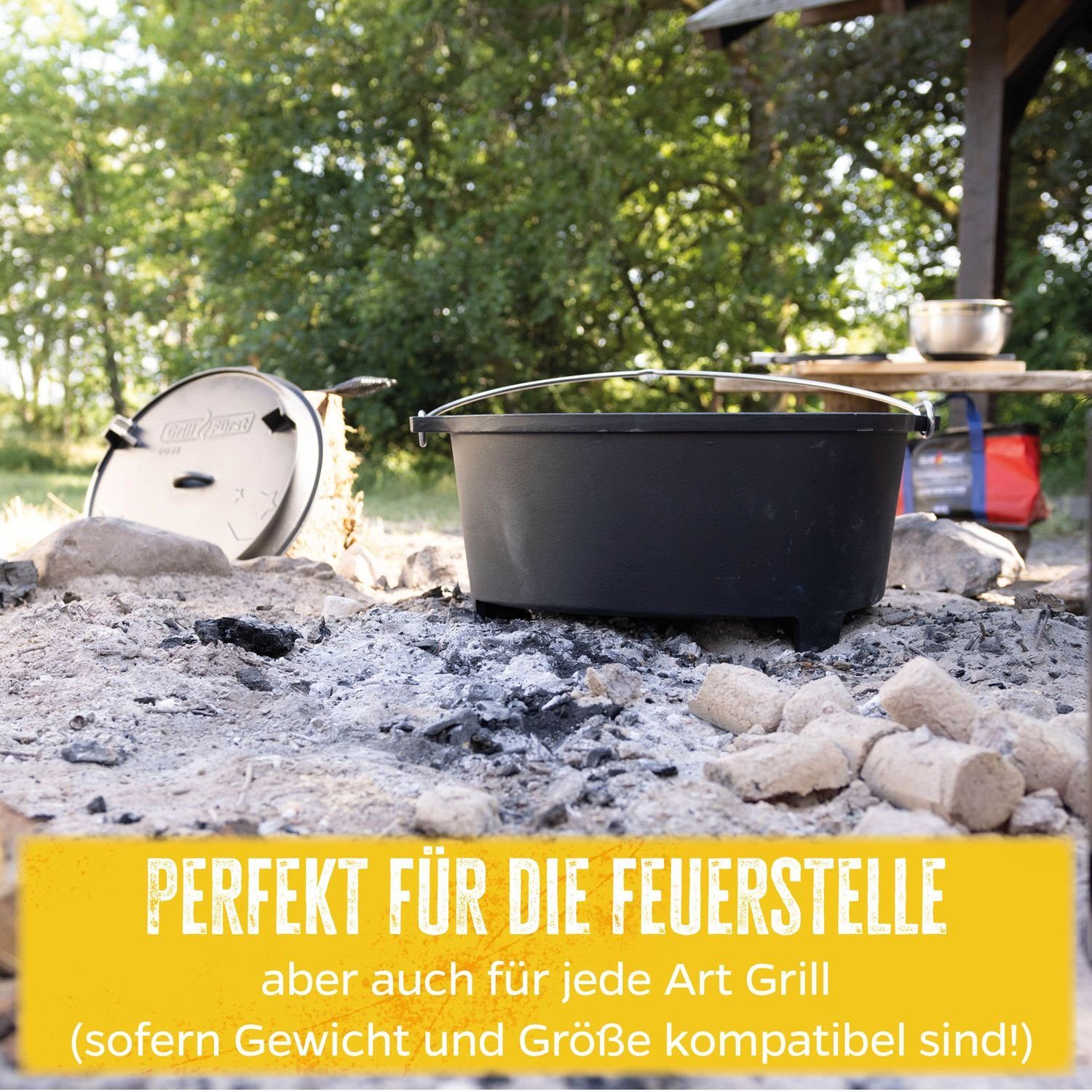 BBQ Edition Bratentopf Grillfürst Dutch Oven DO28 Grillfürst