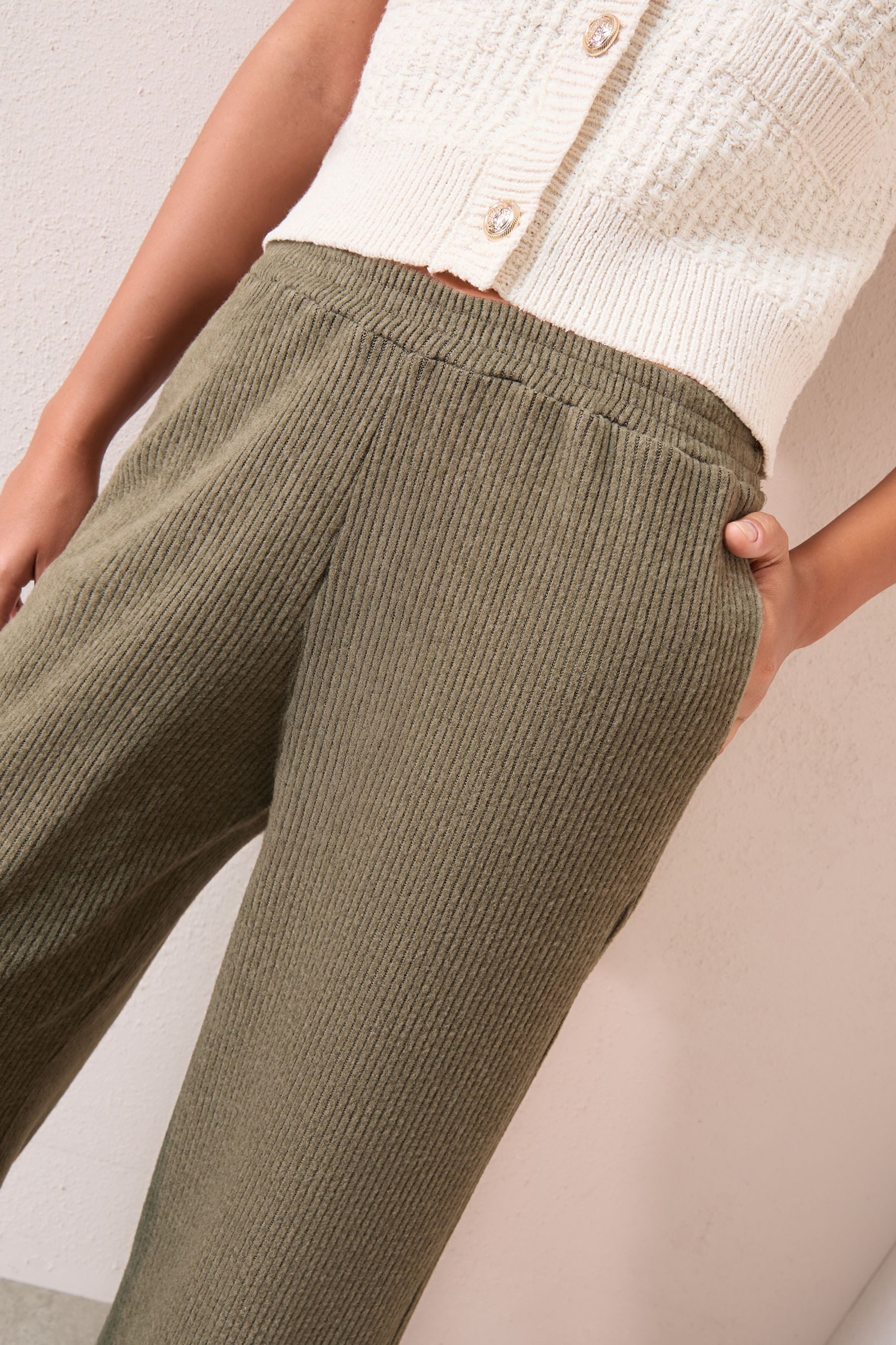 Friends Like These Dehnbund-Hose Friends Like These weite, gerippte Hose, Petite (1-tlg)