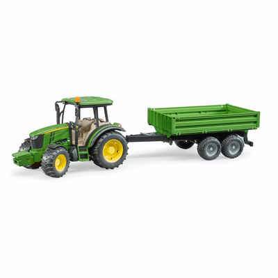 Bruder® Spielzeug-Traktor John Deere 5115M mit Bordwandanhänger