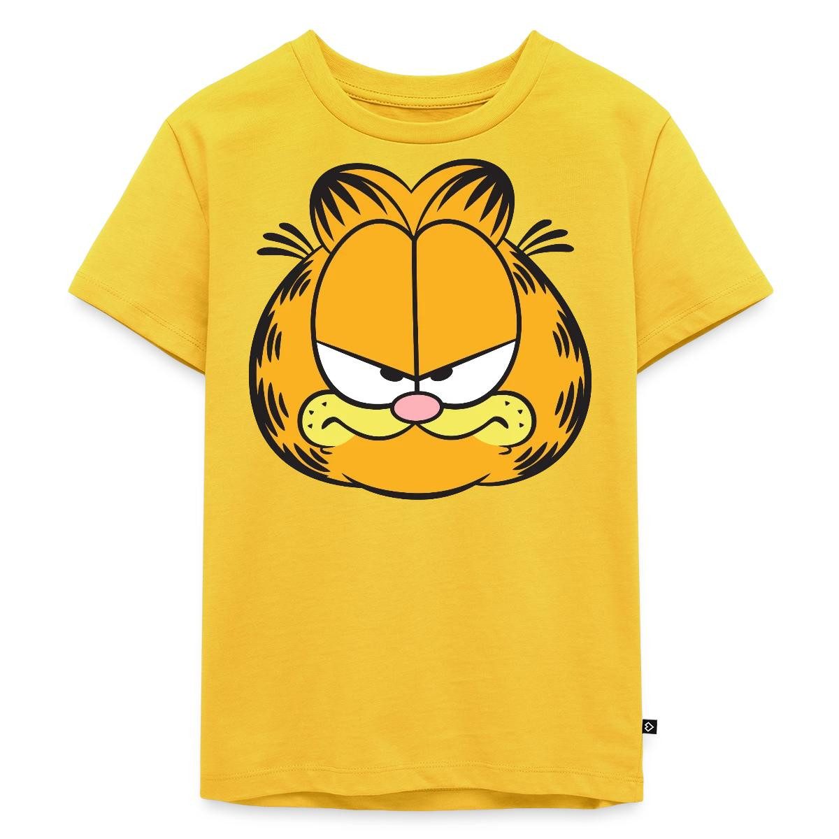 T-Shirt Garfield Gesicht Kostüm Karneval Kinder Premium T-Shirt