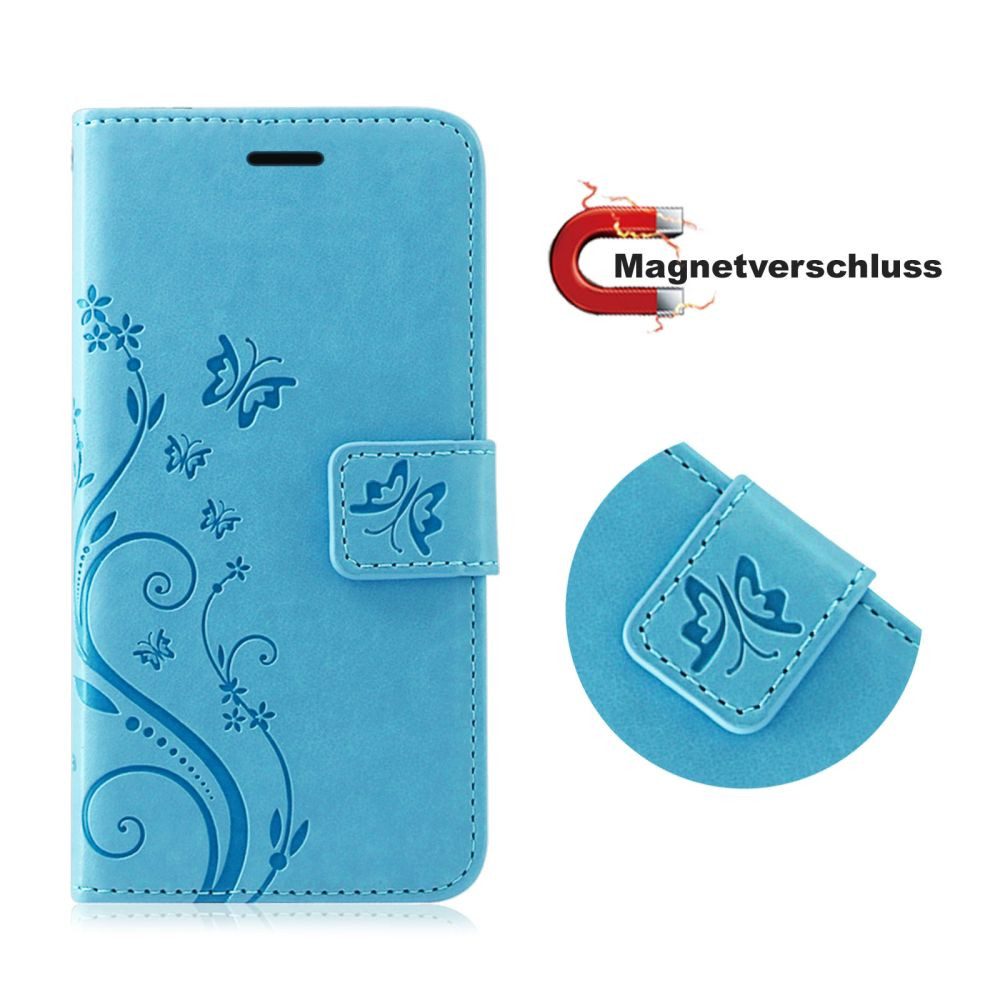 betterfon Handyhülle Handytasche für Samsung Galaxy A52 5G Wallet Case Handyhülle Grau, Wallet Case mit Kartenfächern Magnetverschluss und weicher Innenhülle