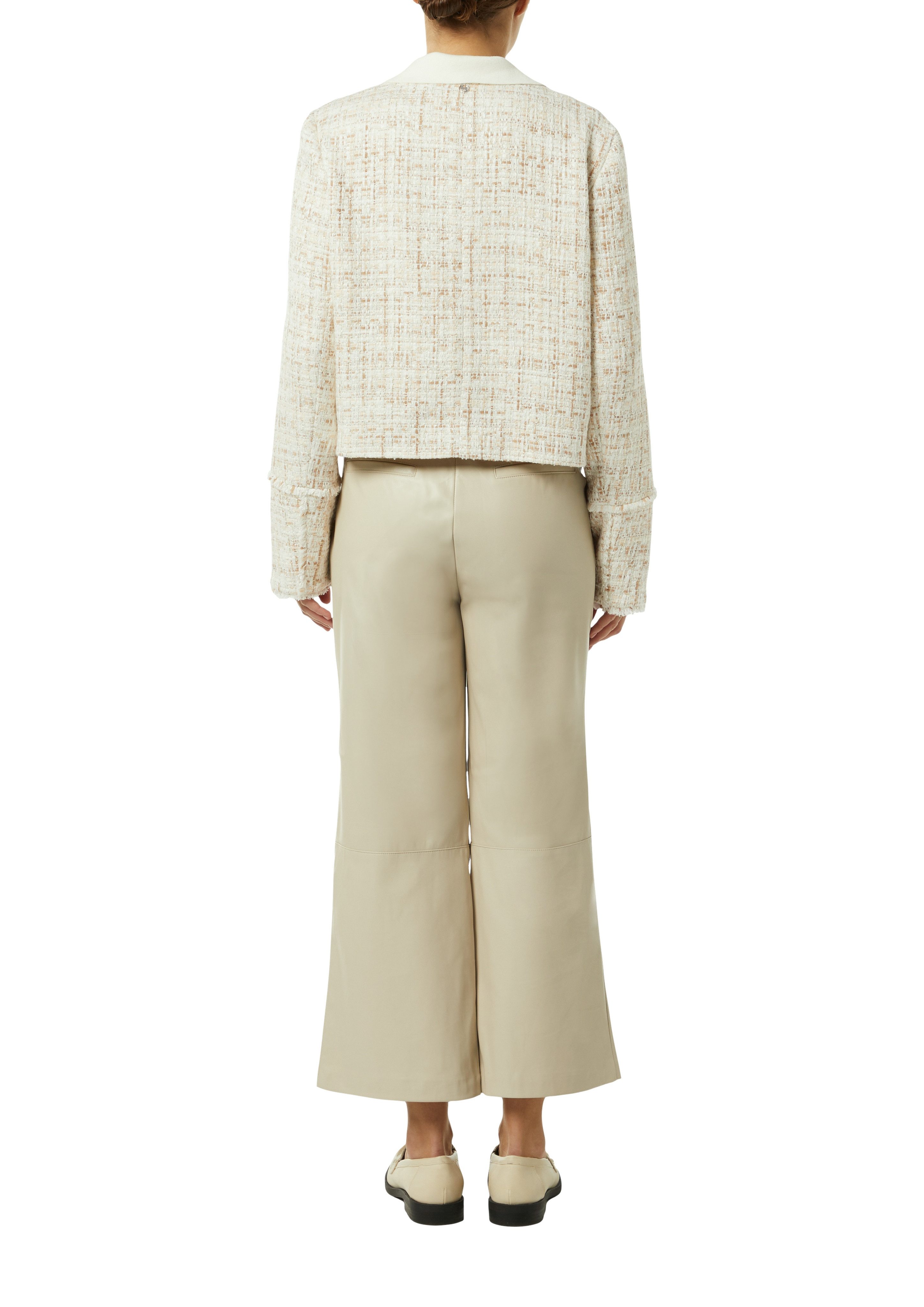 comma Bouclèjacke mit Glitzergarn