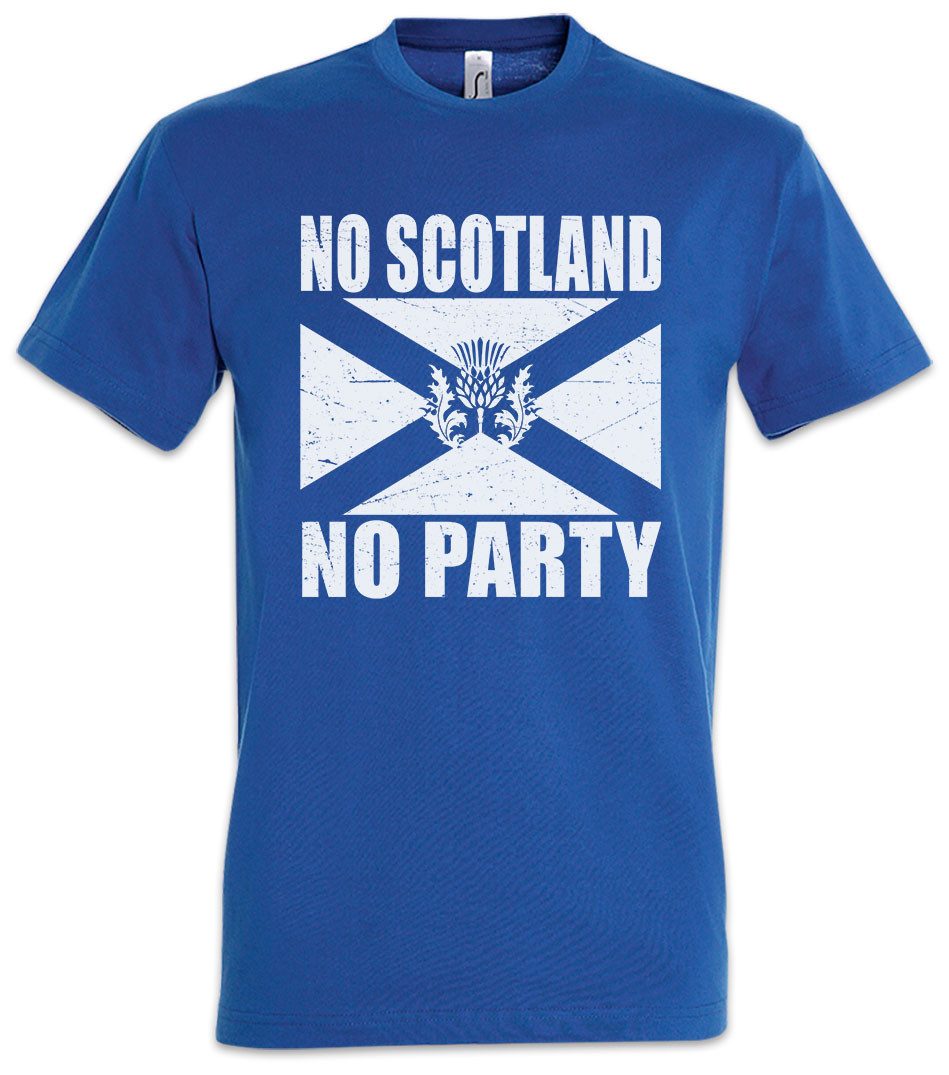 Urban Backwoods Print-Shirt No Scotland No Party Herren T-Shirt Royal Willi günstig online kaufen