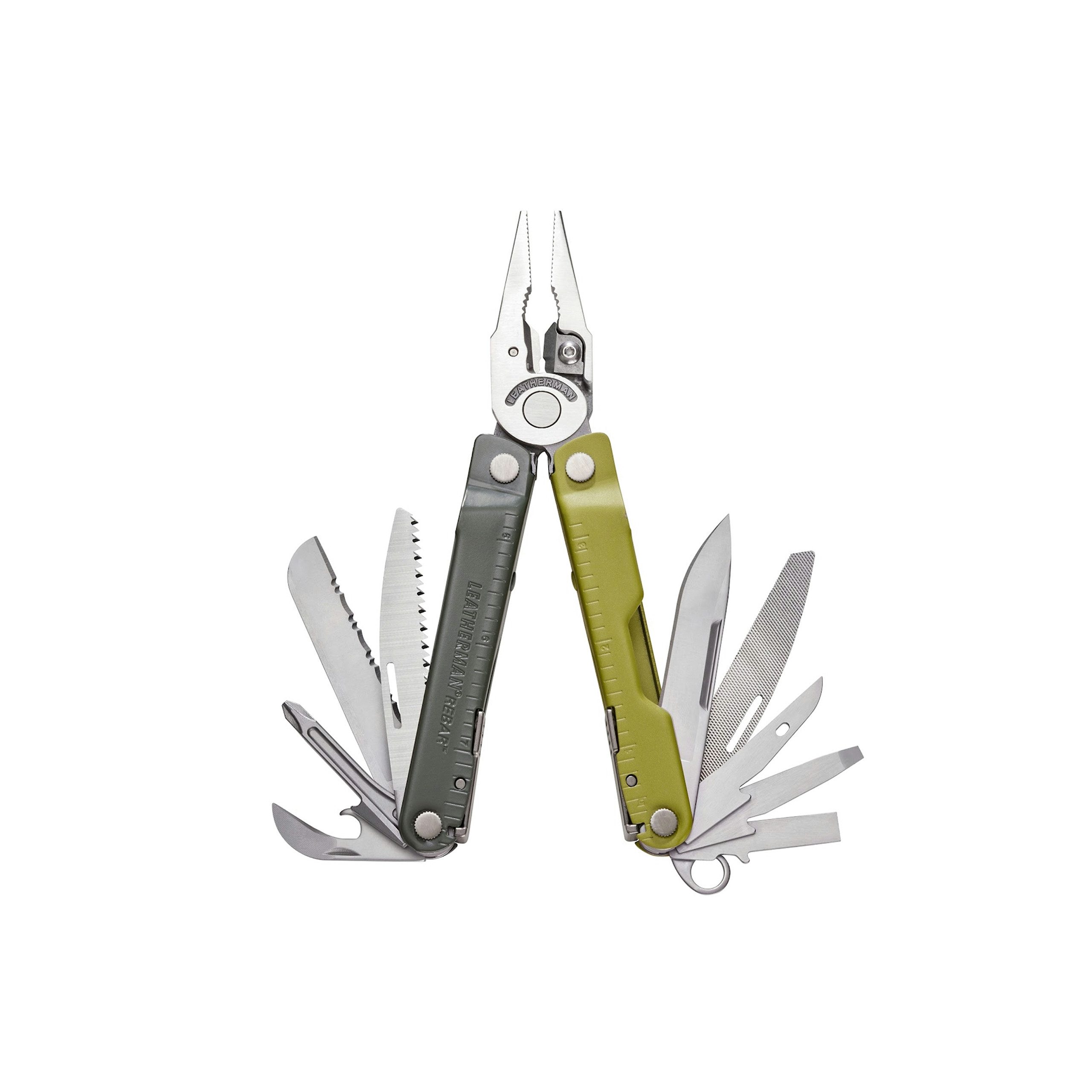 Leatherman Multitool Rebar Multi-Tool - 17 Werkzeuge, Mossy Slate
