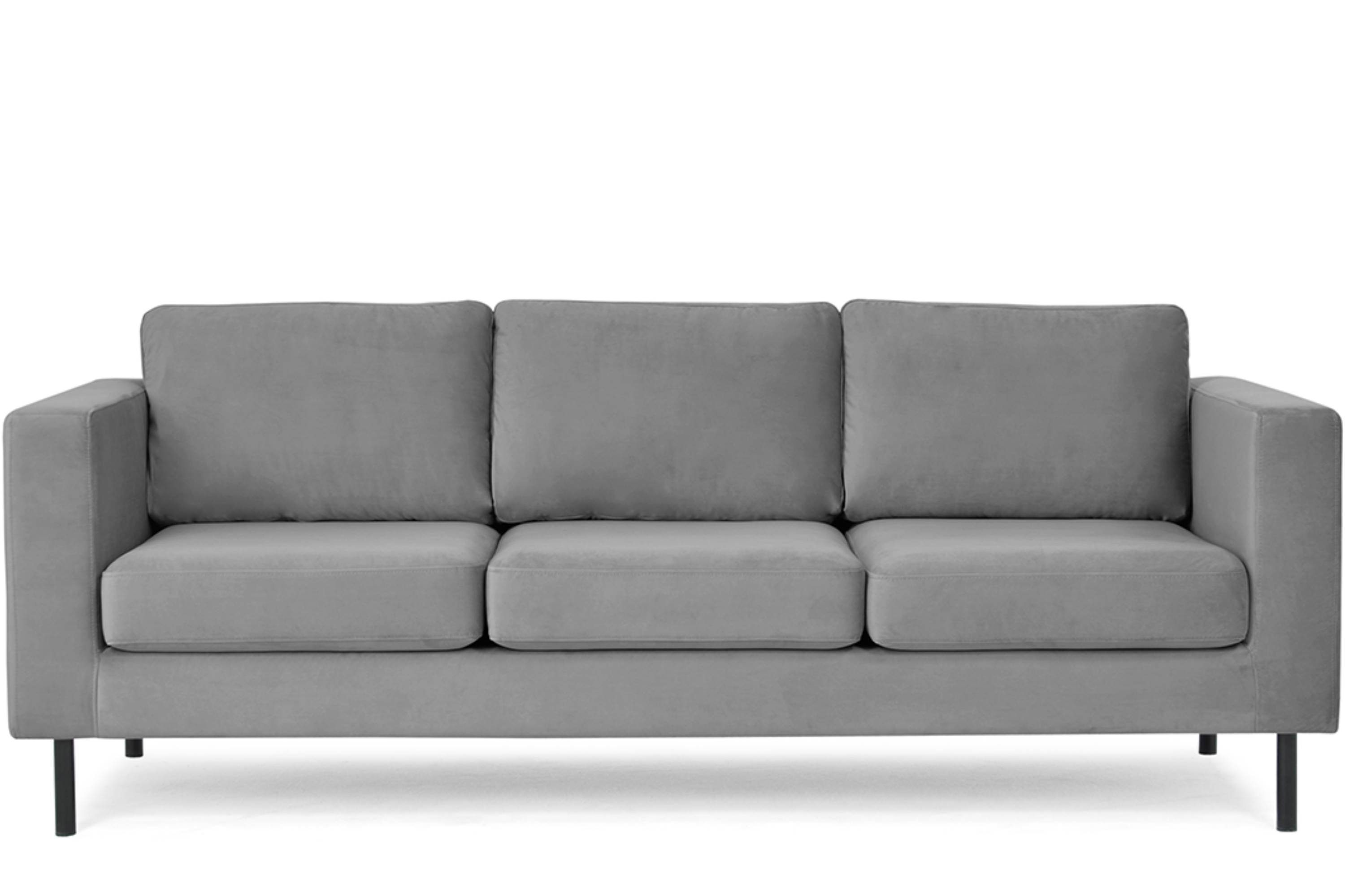 Konsimo grau Design Personen, | Beine, grau universelles hohe Sofa grau | 3-Sitzer TOZZI 3