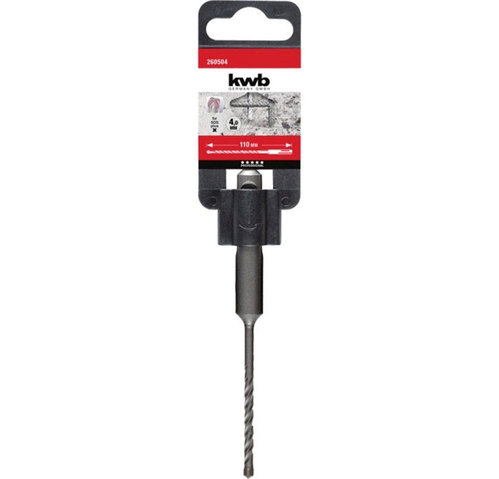 Thumbnail - kwb Spiralbohrer kwb 261512 40CR-Stahl Hammerbohrer 12 mm Gesamtlänge 210 mm SDS-Plus