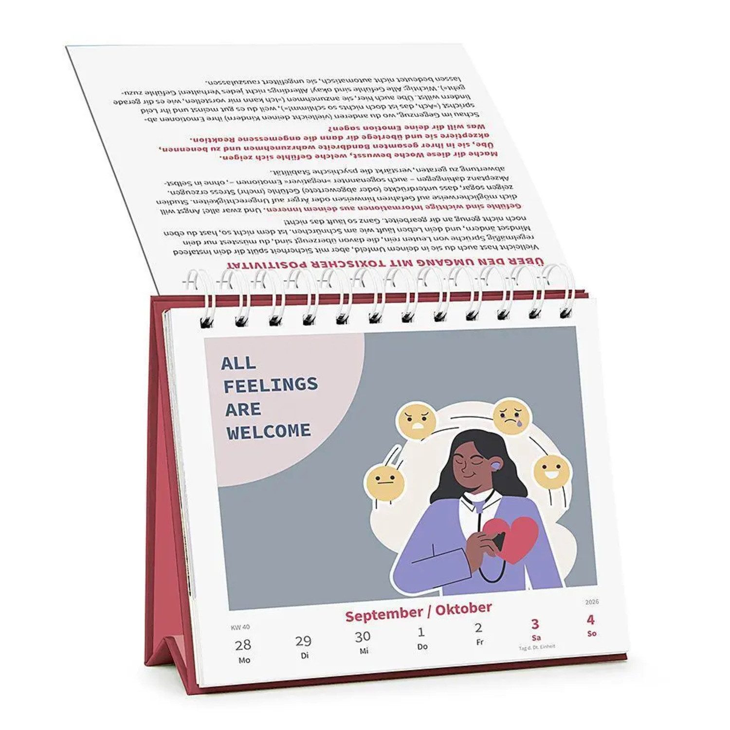 Droemer/Knaur Verlag Tischkalender Wochenkalender 2026: Lebensfreude to go!