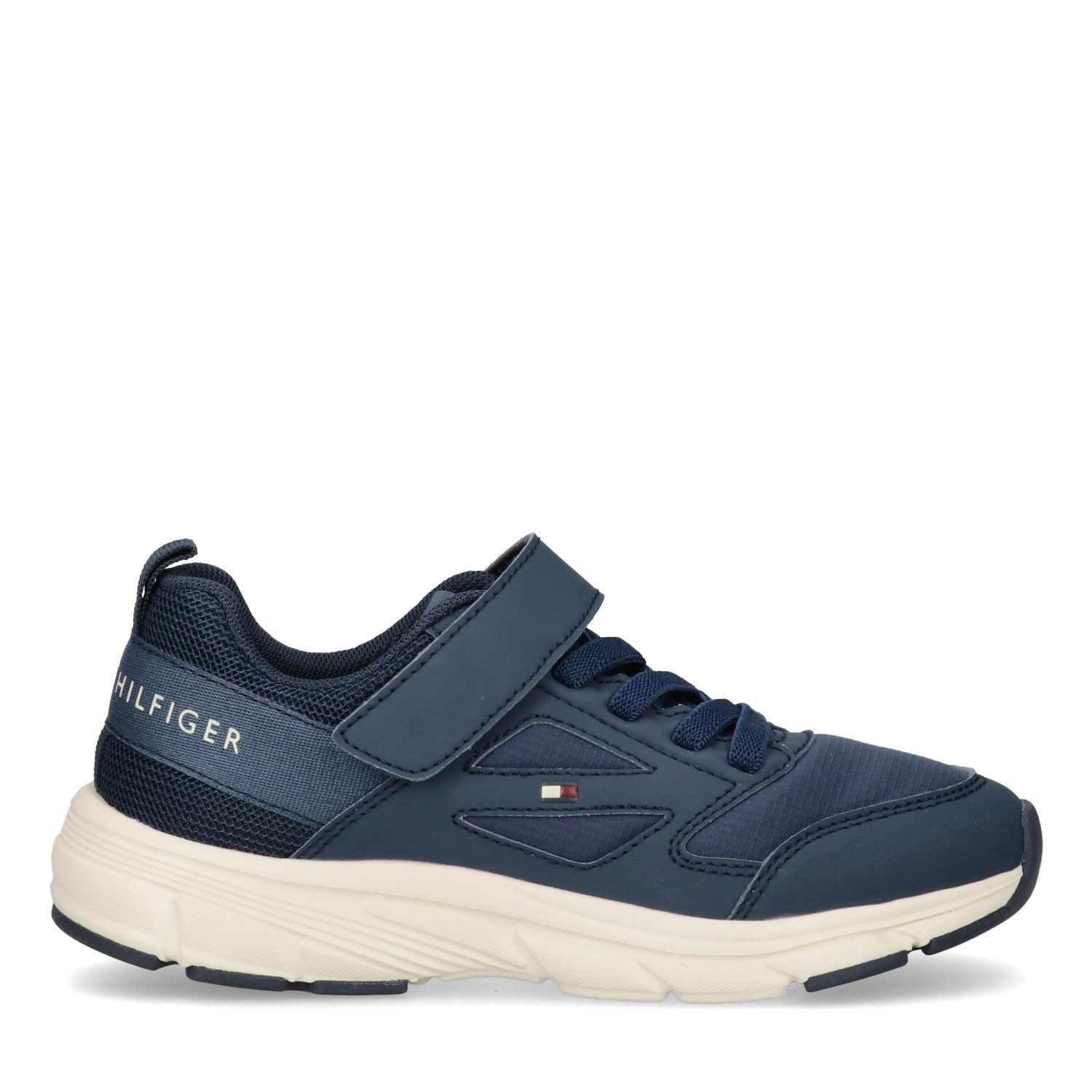 Tommy Hilfiger Sneaker Freizeitschuh, Halbschuh, Slipper mit elastischen Schnürsenkeln