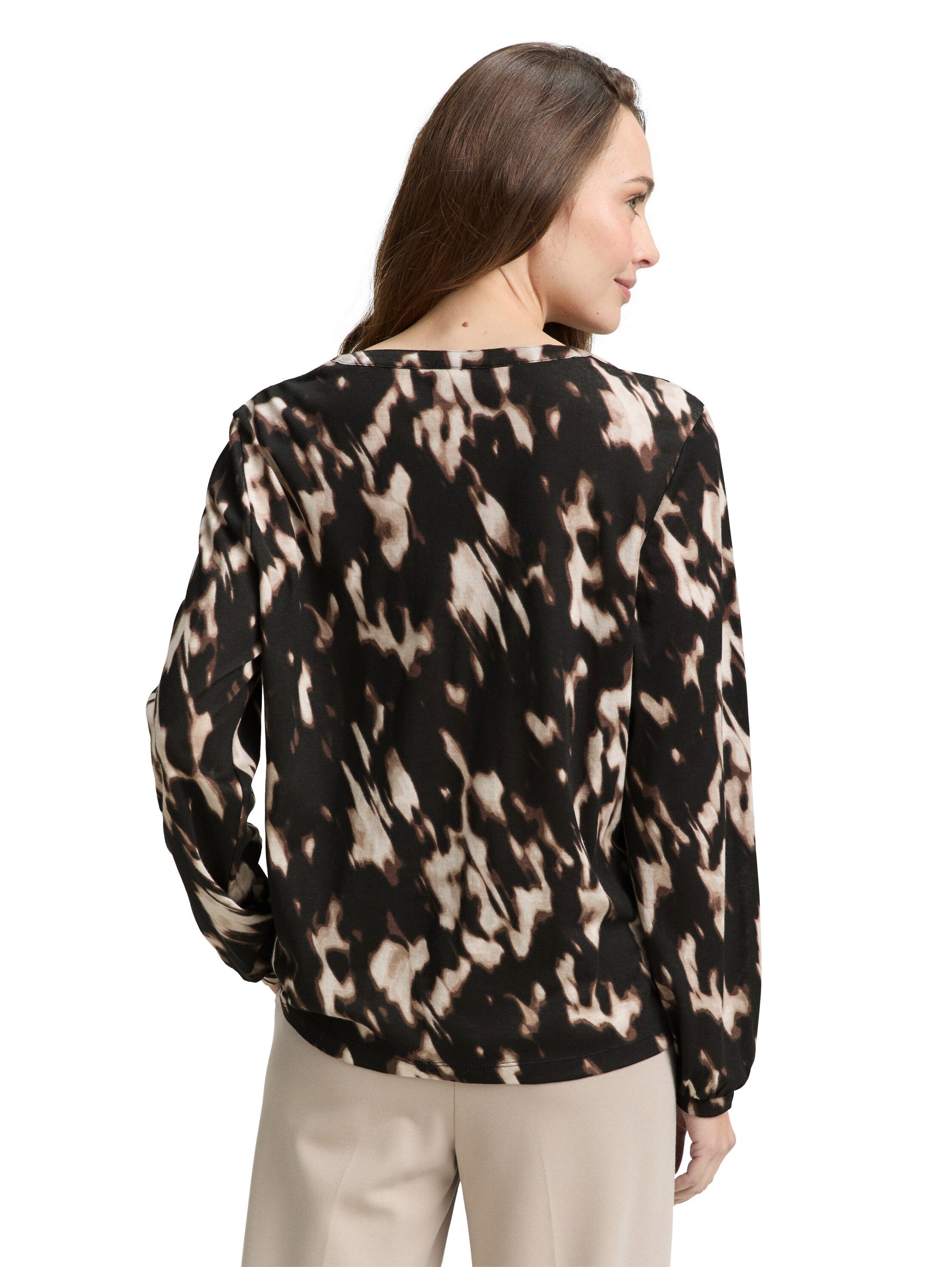 TOM TAILOR Langarmbluse mit grafischem Muster günstig online kaufen