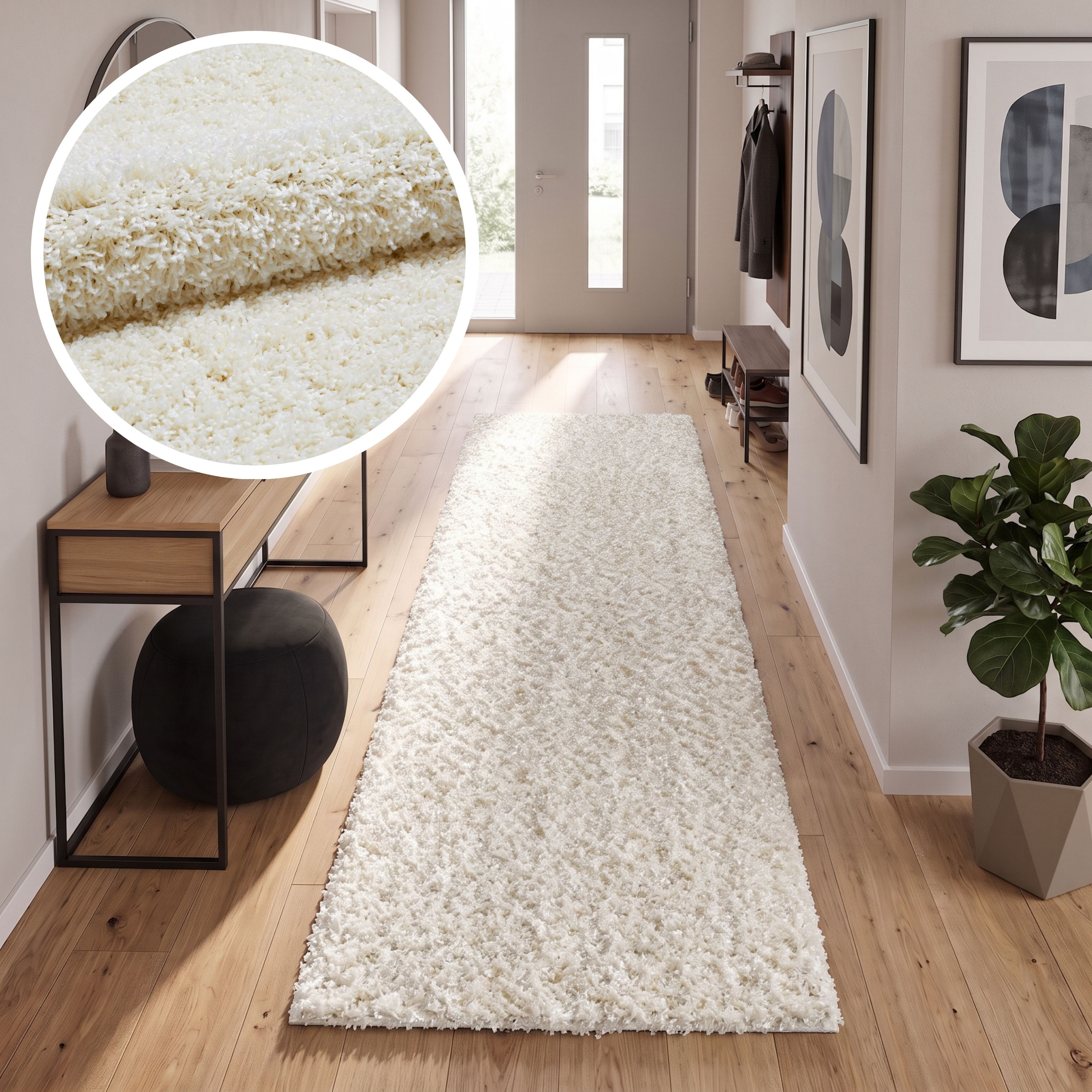 OTTO home Hochflor-Teppich Viva Shaggy, in Standard- und Premium-Qualität, 30 mm oder 45 mm Höhe, rechteckig, Uni Farben, einfarbig, weich, kuschelig, Läufer, Kundenliebling