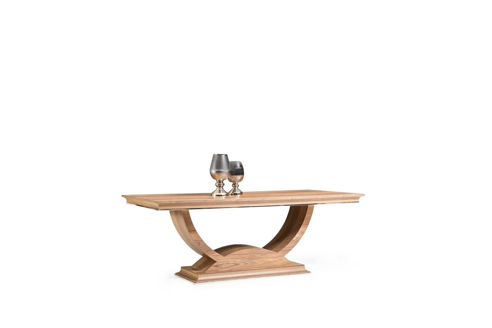 JVmoebel Esszimmer-Set Tisch Esstisch Brauner 4 Stühlen mit Set, Stühle), 4x 1x Essgruppe Esstisch Europa Säulentisch Made in Holz + (5-St