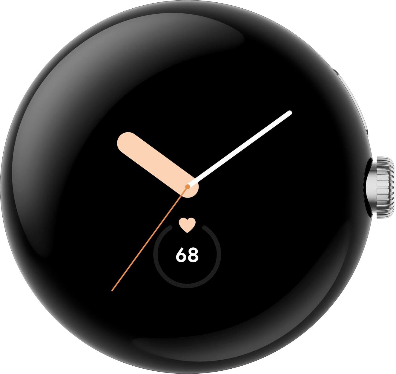 Smartwatch Zoll, Wear Silver Google Google) Watch | by Chalk Wifi Pixel OS Weiß (4,1 cm/1,61