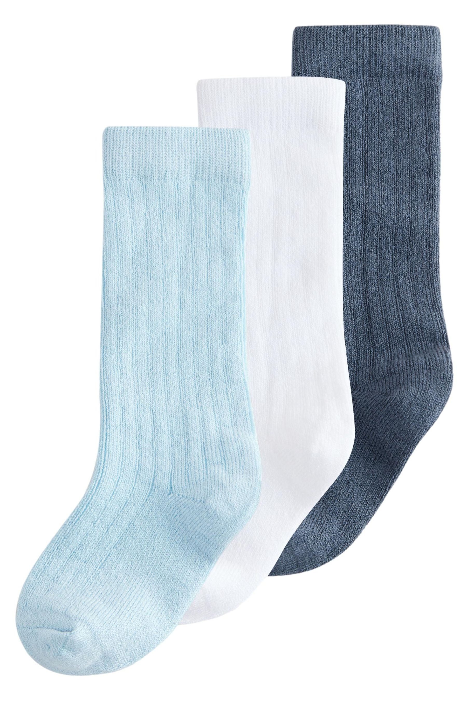 Basicsocken Kniestrümpfe im 3er-Pack