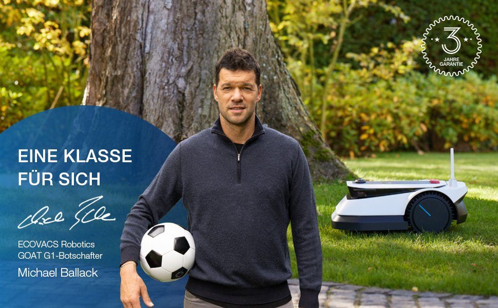 ECOVACS Rasenmähroboter GOAT G1, bis 1600 m² Rasenfläche, mit kabelloser Einstellung der Mähgrenzen