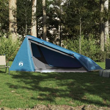 vidaXL Kuppelzelt Zelt Campingzelt Tunnelzelt 1 Person Blau Wasserdicht