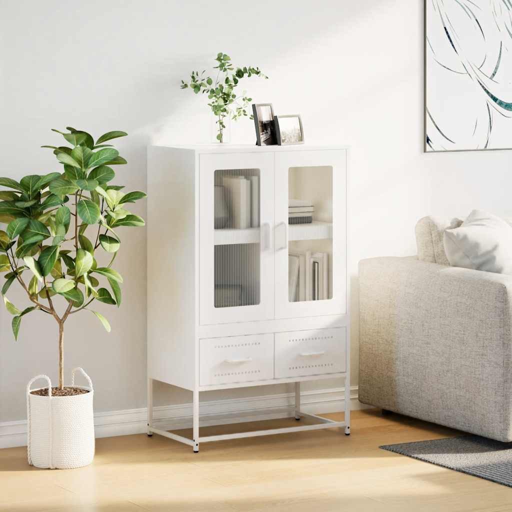 vidaXL Highboard Highboard Weiß 68x39x111,5 cm günstig online kaufen