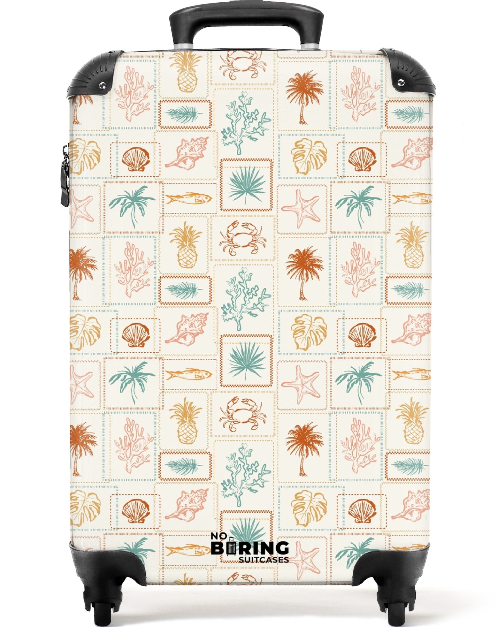 Hartschalen-Trolley Buntes Sommermuster 55x35x20cm