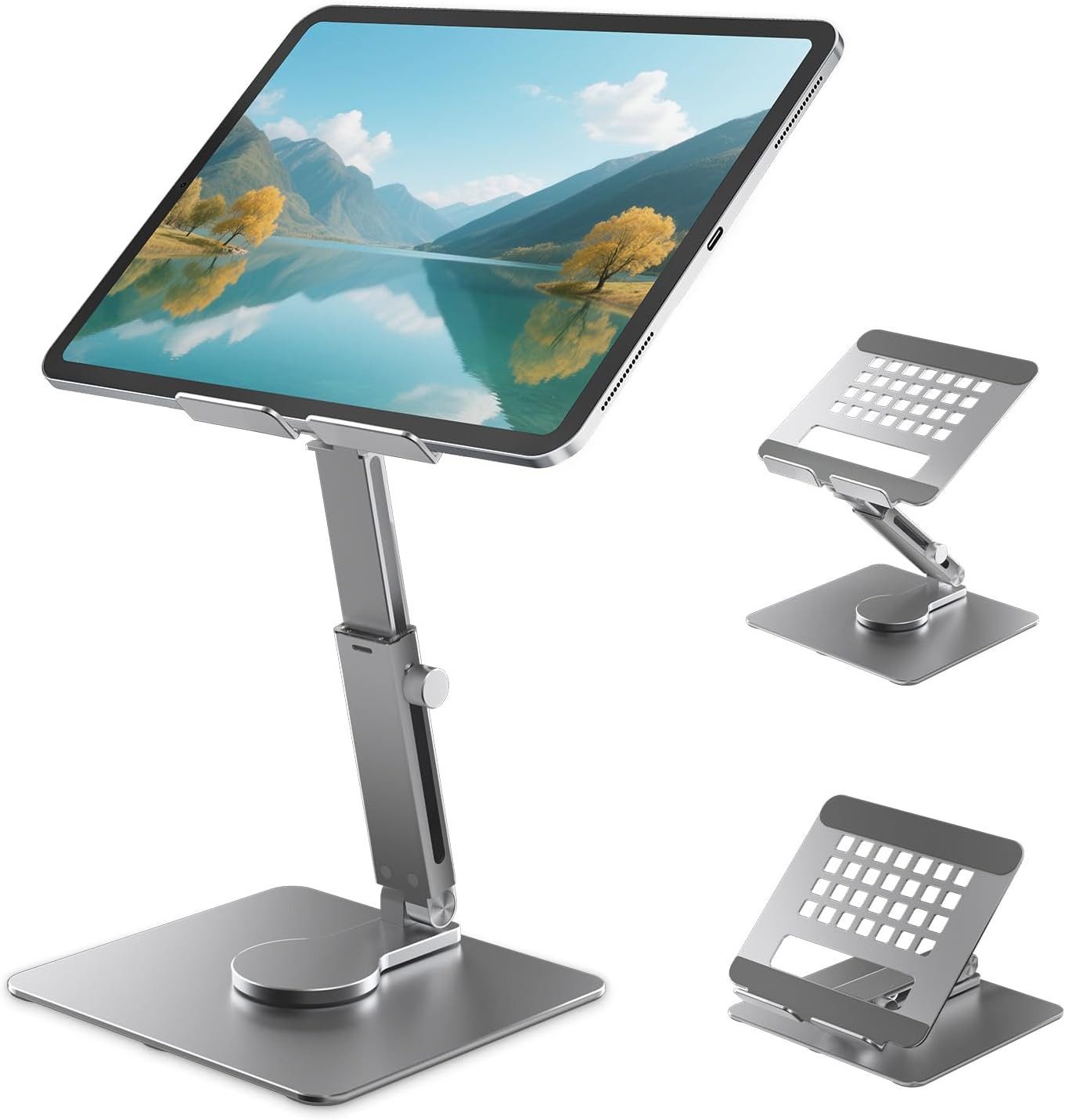 FELIXLEO Tablet-Halterung iPad Tablet Ständer Aluminium 360° drehbar höhenverstellbar 4,7–16,5, (1-tlg)
