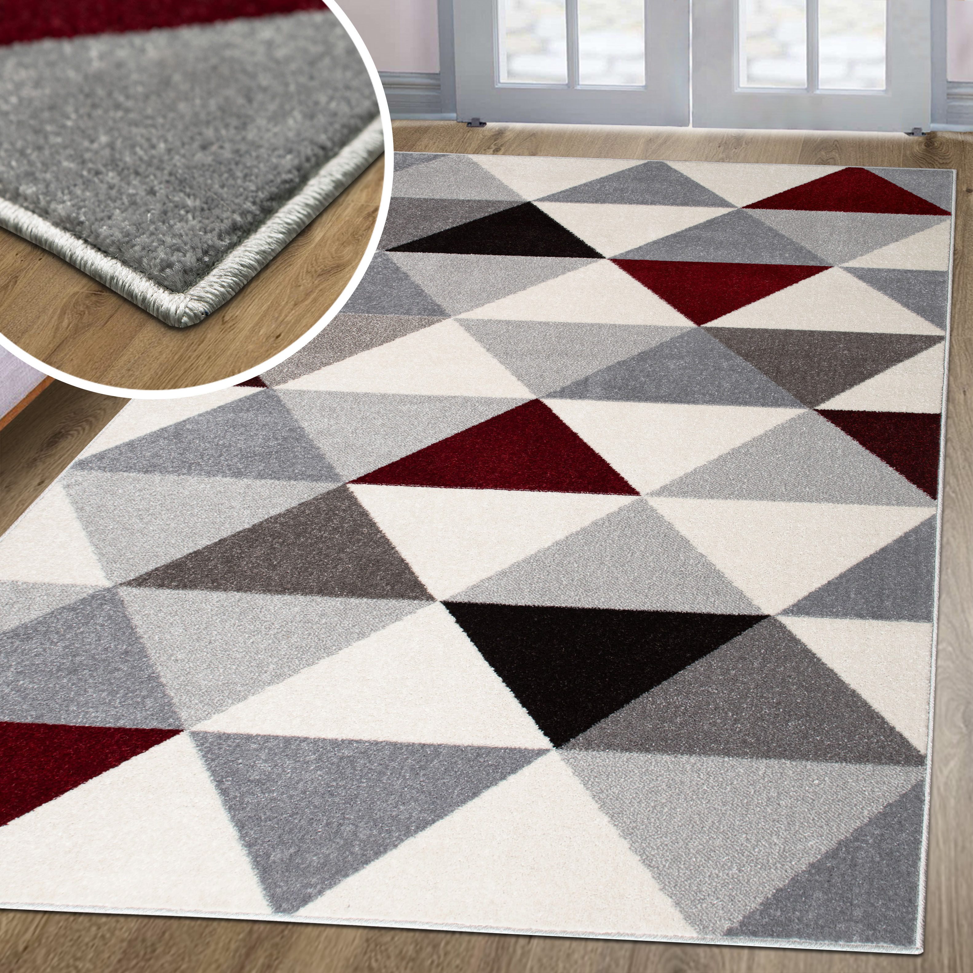 my home Teppich Berlad Geo, rechteckig, günstig online kaufen